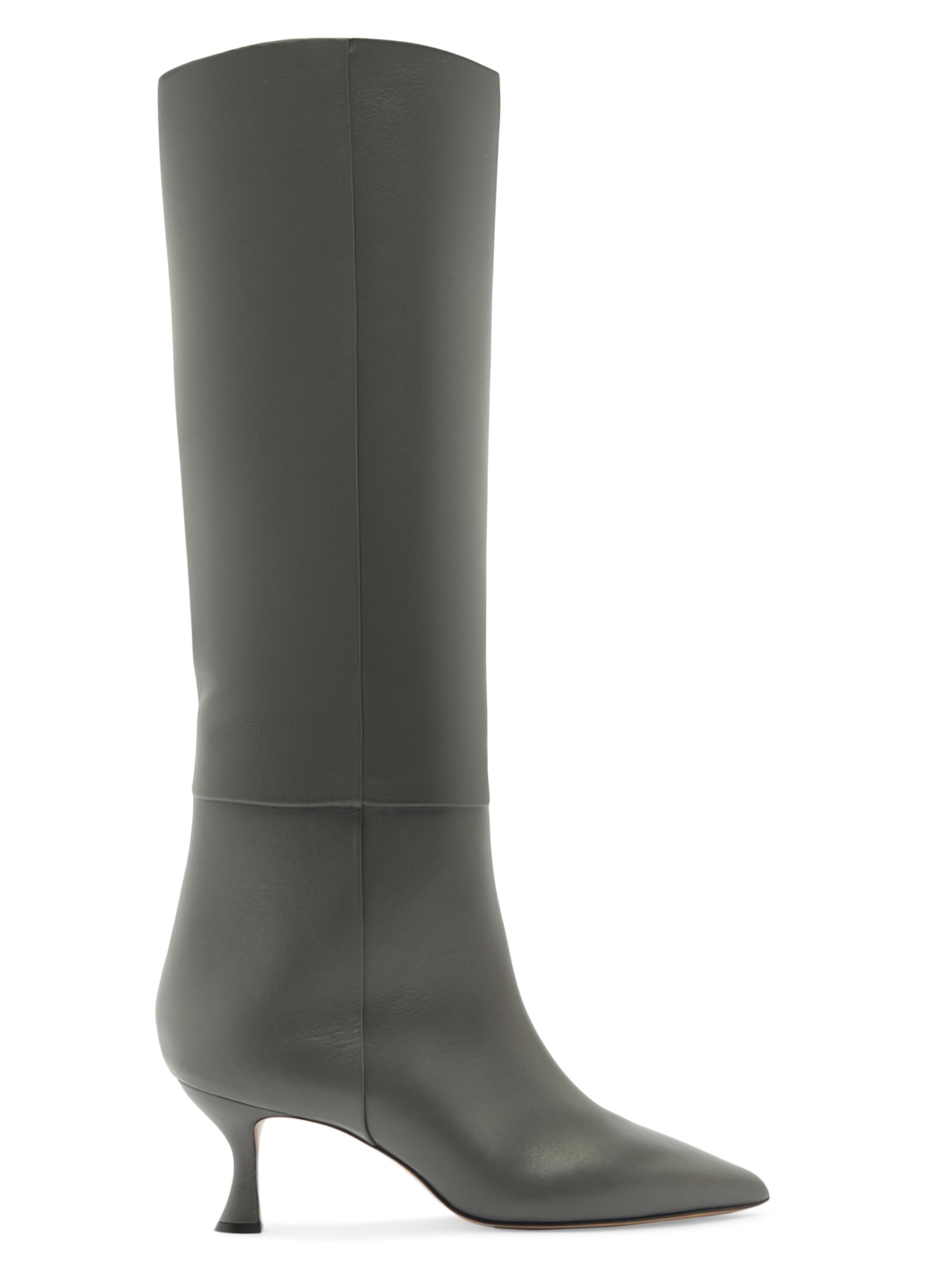 Alexandre Birman Women's Brena 60MM Leather Knee-High Boots - Cement