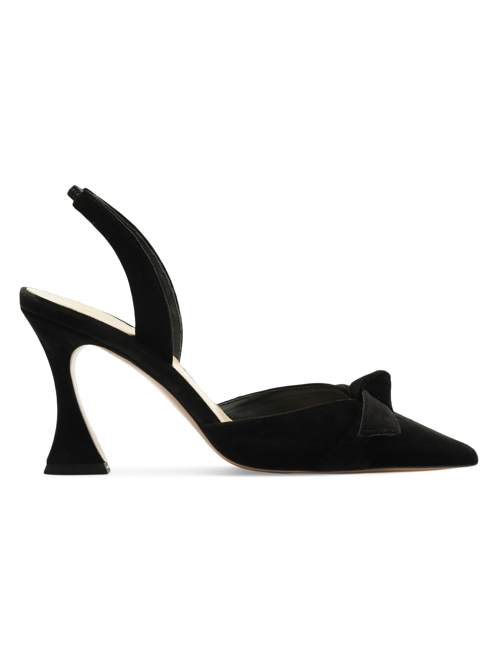 Alexandre Birman Women's Clarita Bell 85MM Suede Slingback Pumps - Black