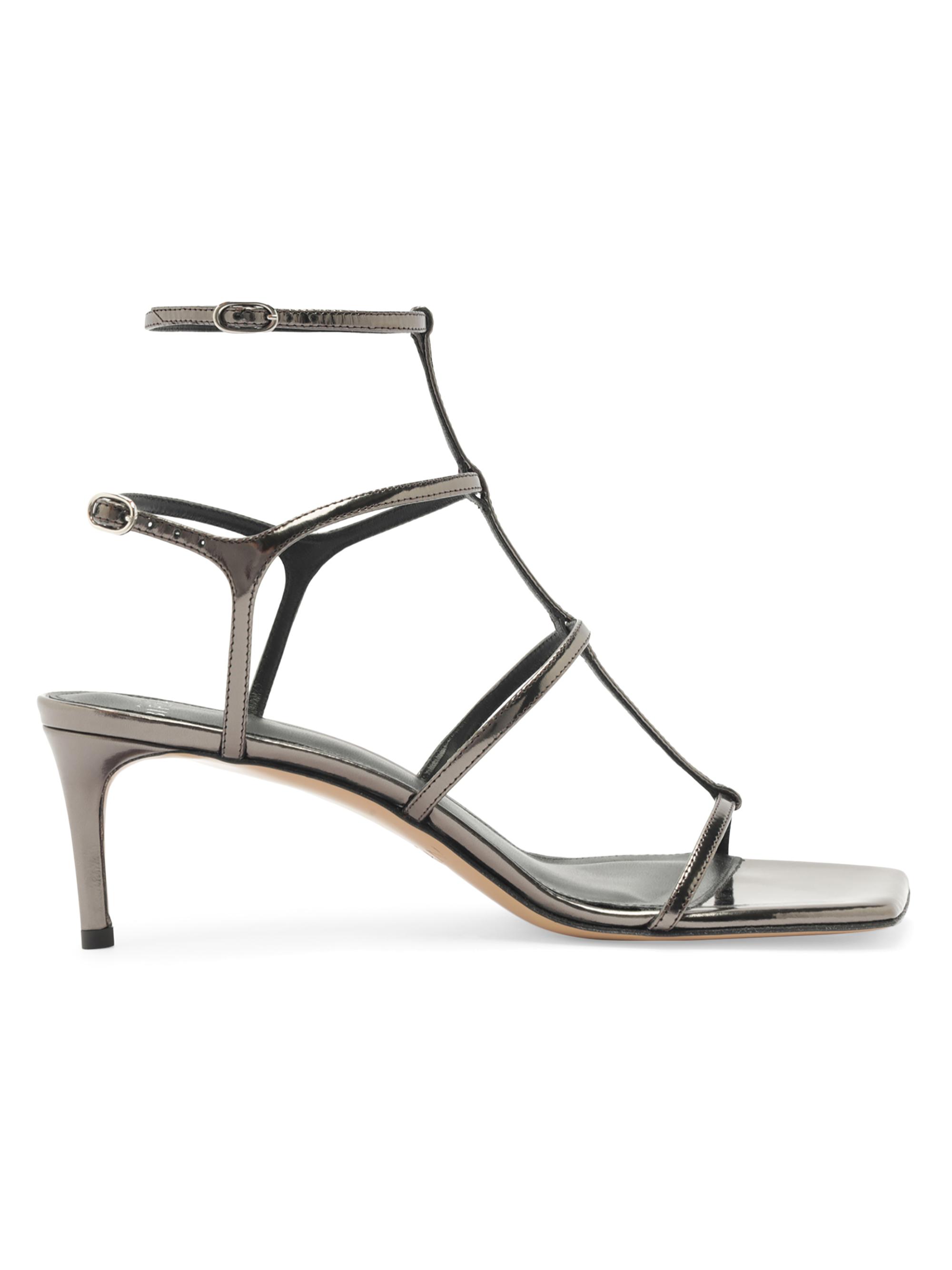 Alexandre Birman Women's Amanda 60MM Strappy Leather Sandals - Grafite