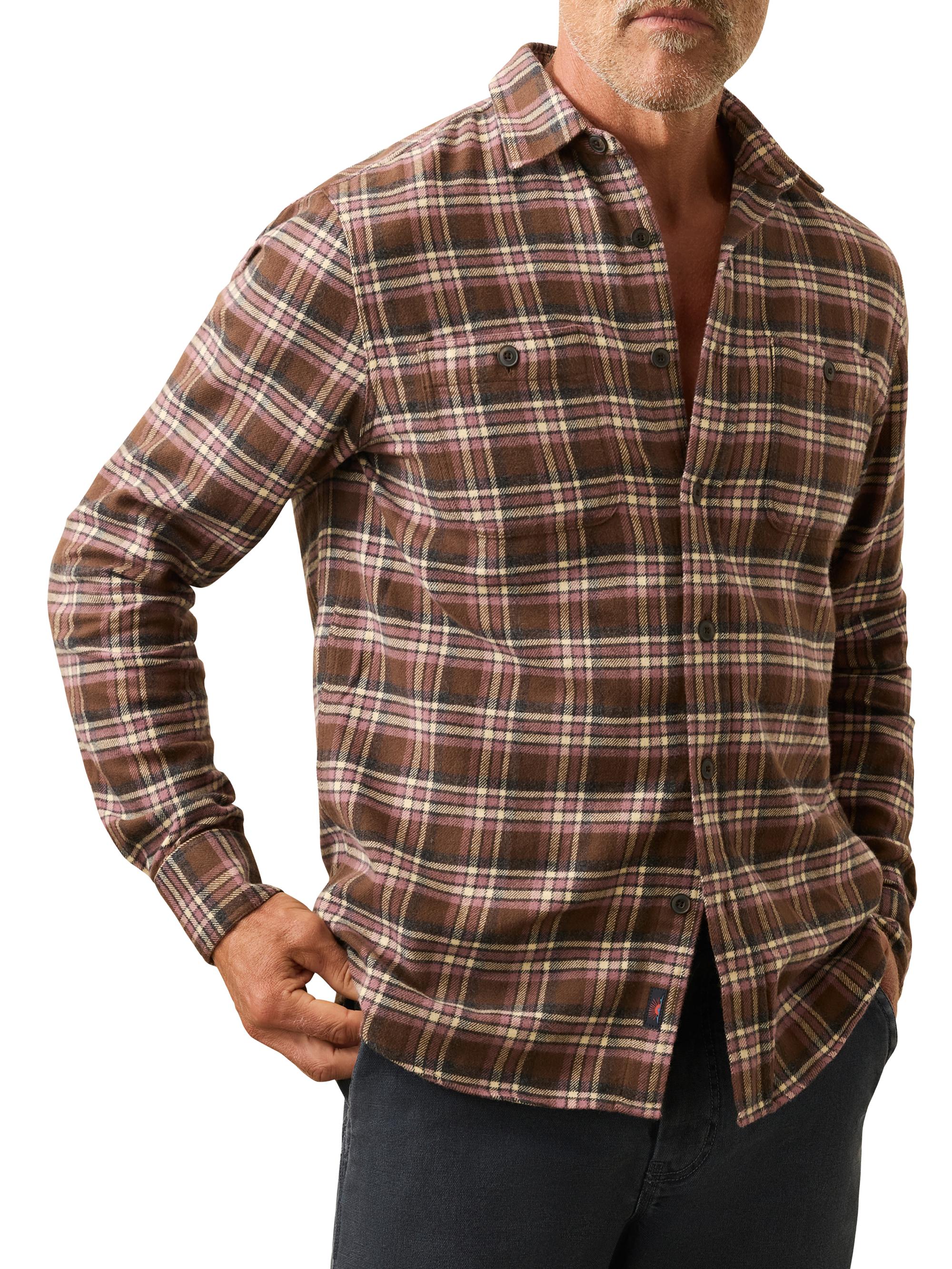 Faherty Brand Men's Nazare Flannel Button-Front Shirt - Manta Rota Plaid