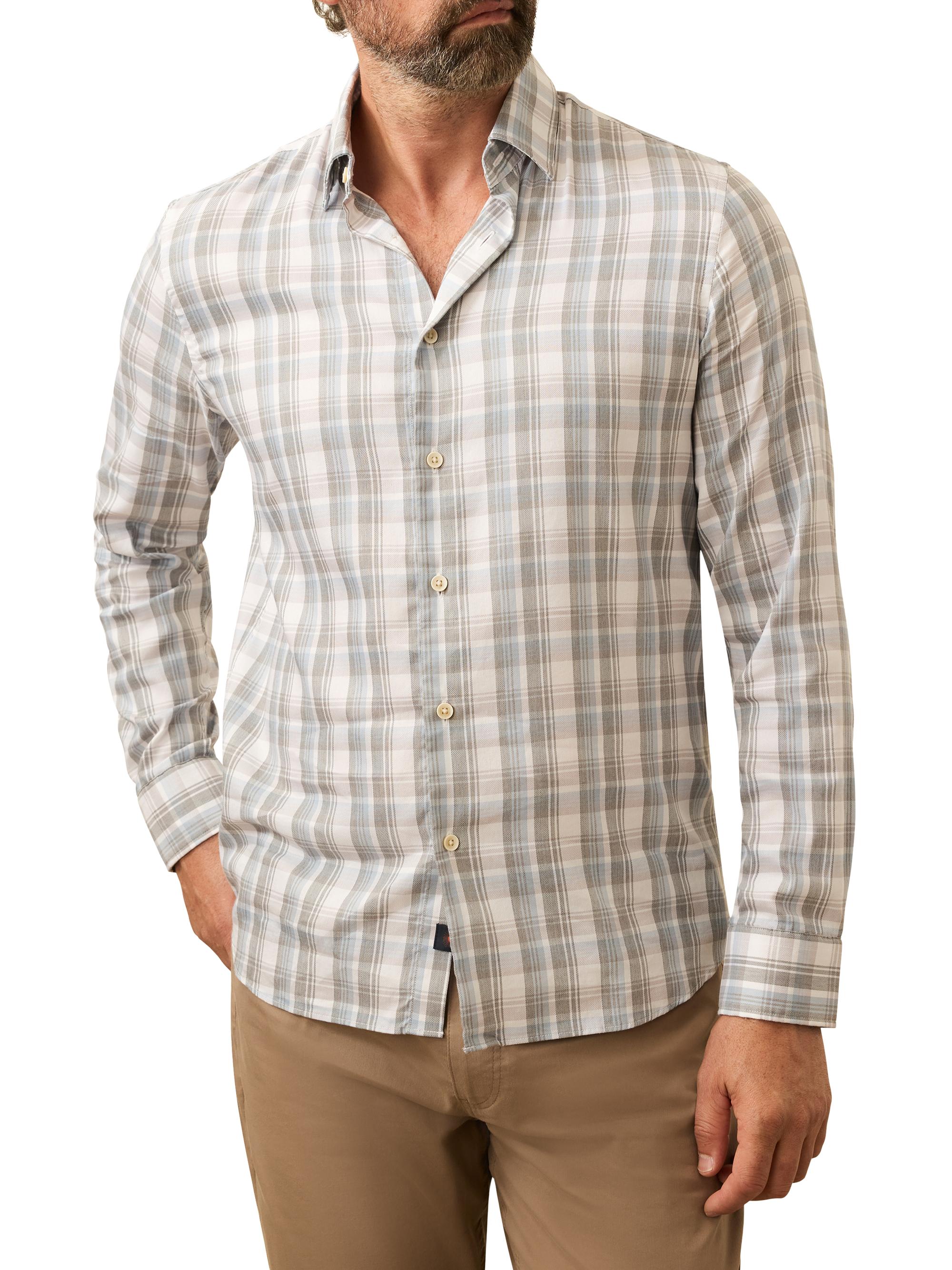 Faherty Brand Men's Movement Monterrey Shirt - Morning Mist Plaid