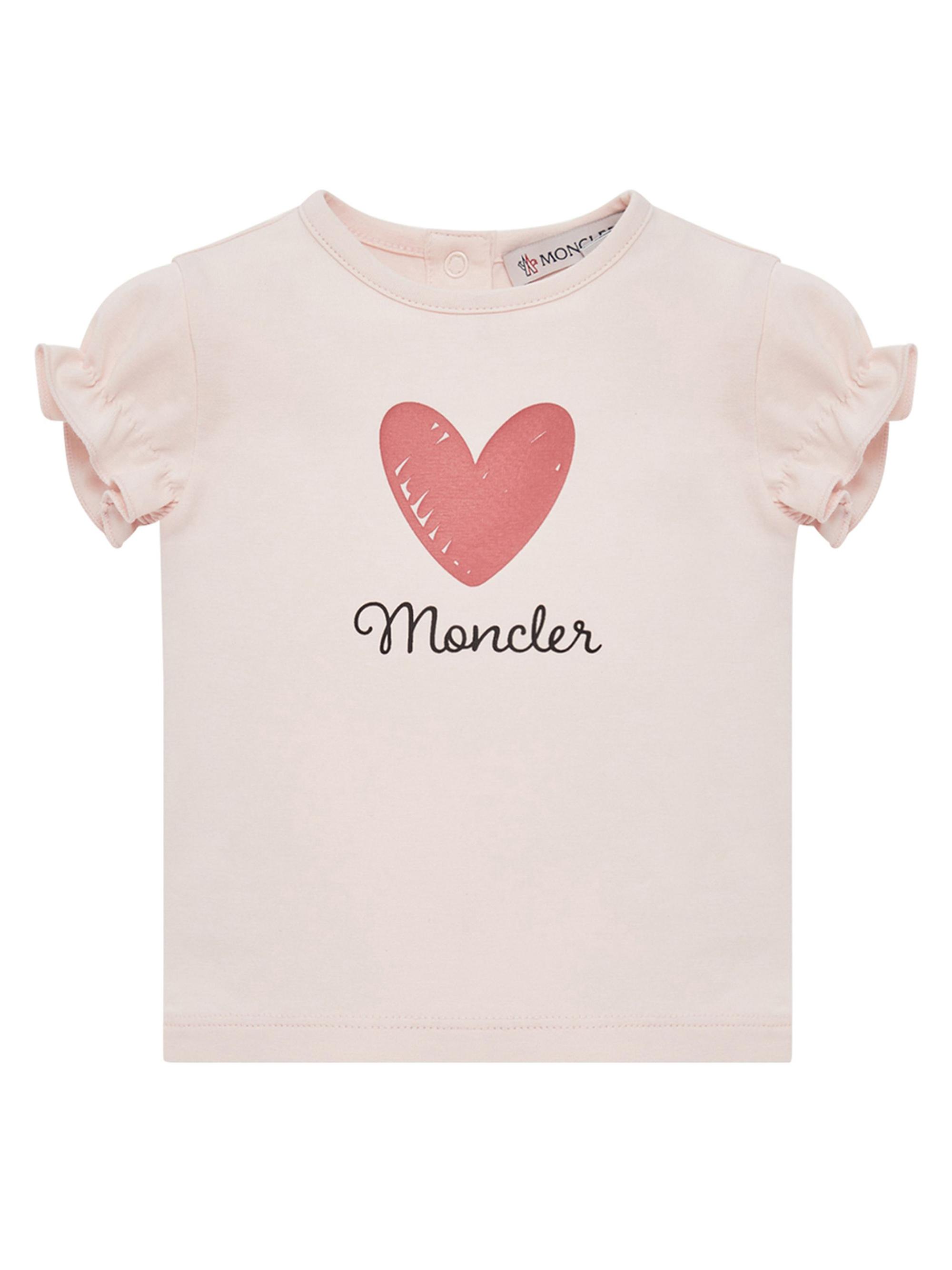 Moncler Baby Girl's & Little Girl's Crewneck T-Shirt in Cotton - Light Pink 18 Months
