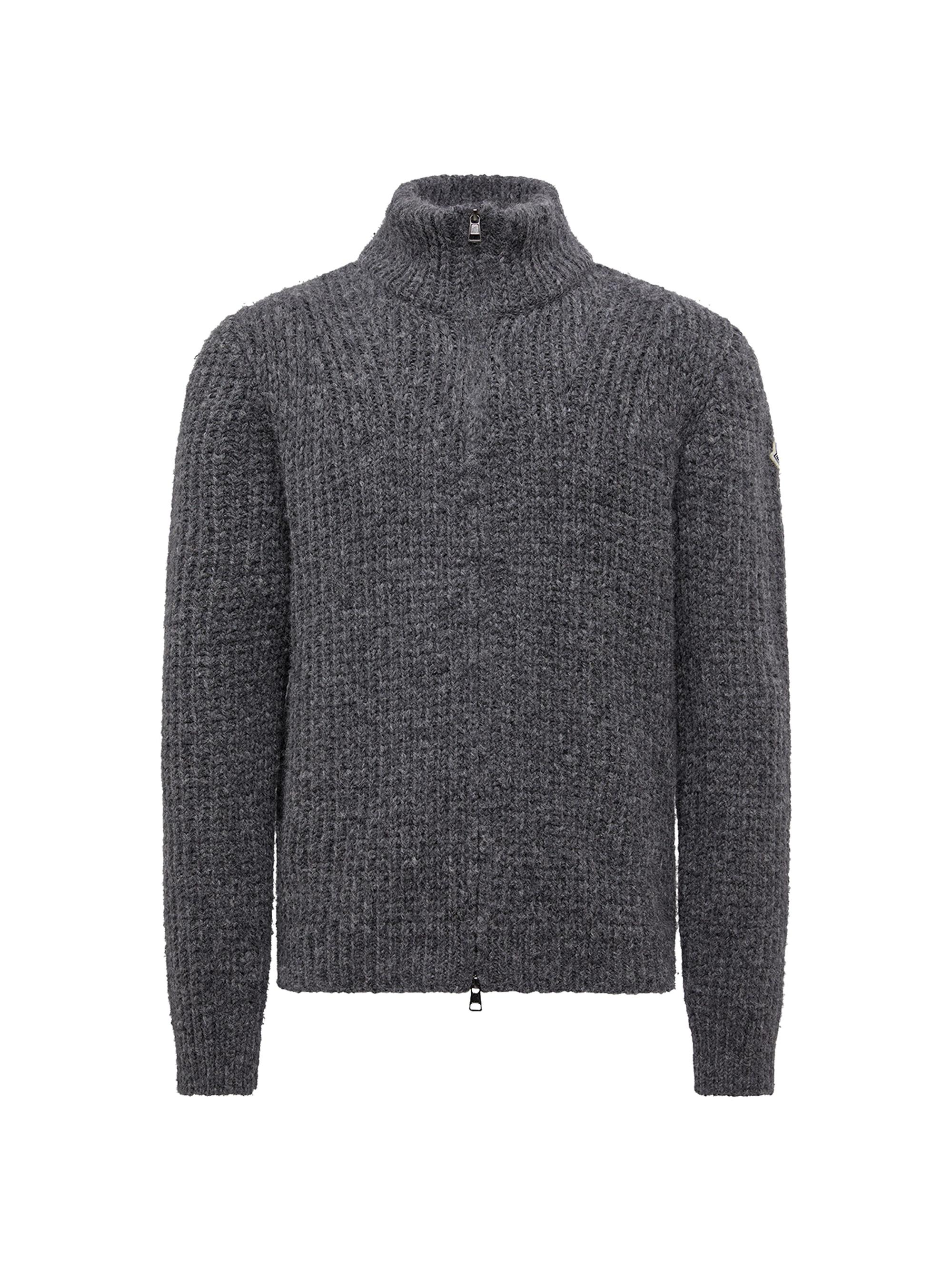Moncler Cardigan in Wool and Alpaca | Saks Fifth Avenue