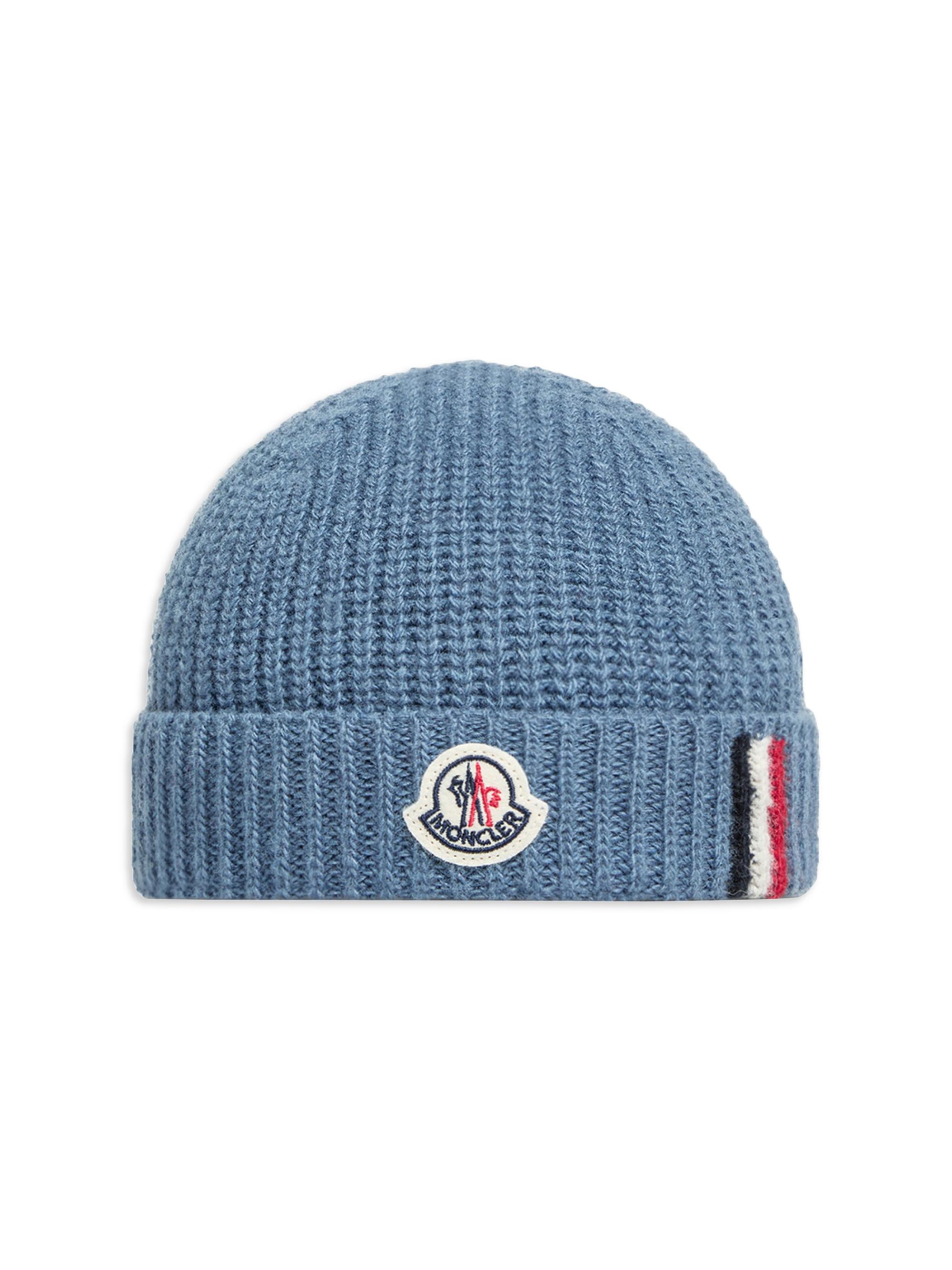 Moncler Baby Boy's & Little Boy's Beanie Hat in Wool - Cobalt Blue