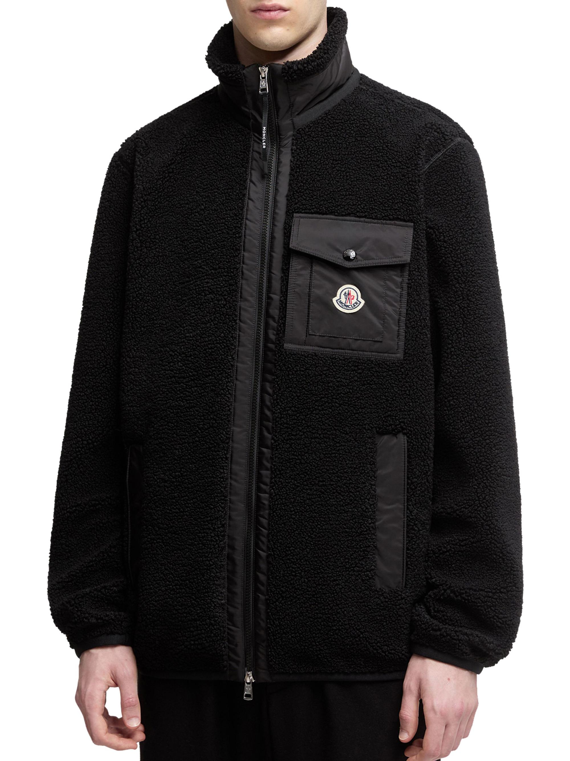 Moncler Zip-Up Sweatshirt in Teddy | Saks Fifth Avenue