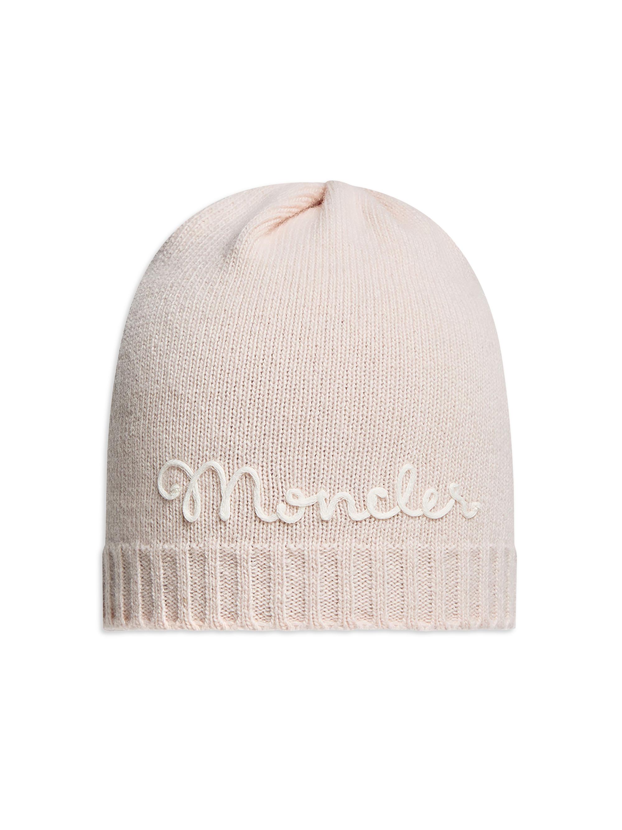 Moncler Baby Girl's & Little Girl's Beanie Hat in Wool & Cashmere - Light Pink