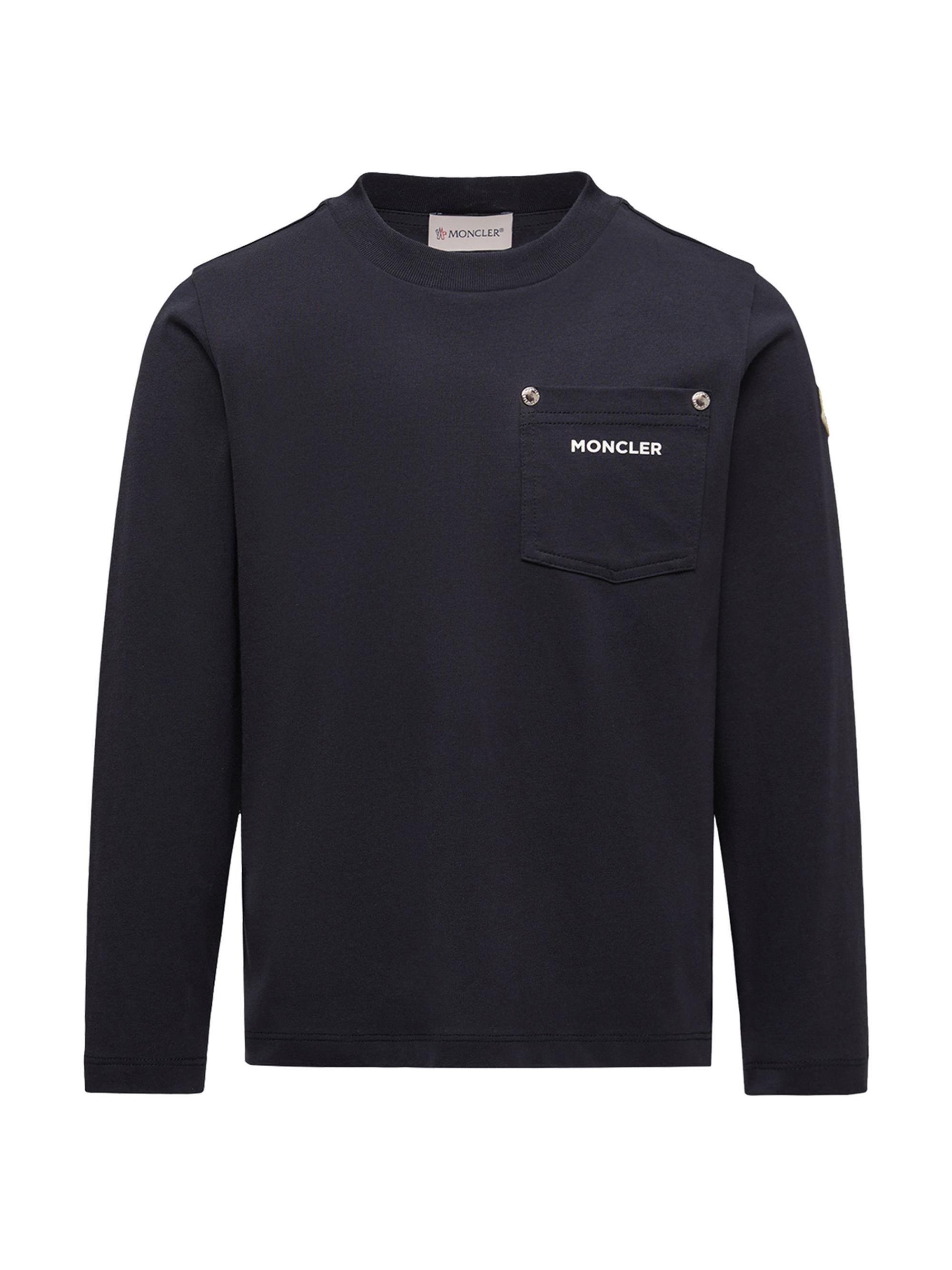 Moncler Little Boy's & Boy's Crewneck T-Shirt in Cotton - Navy Blue