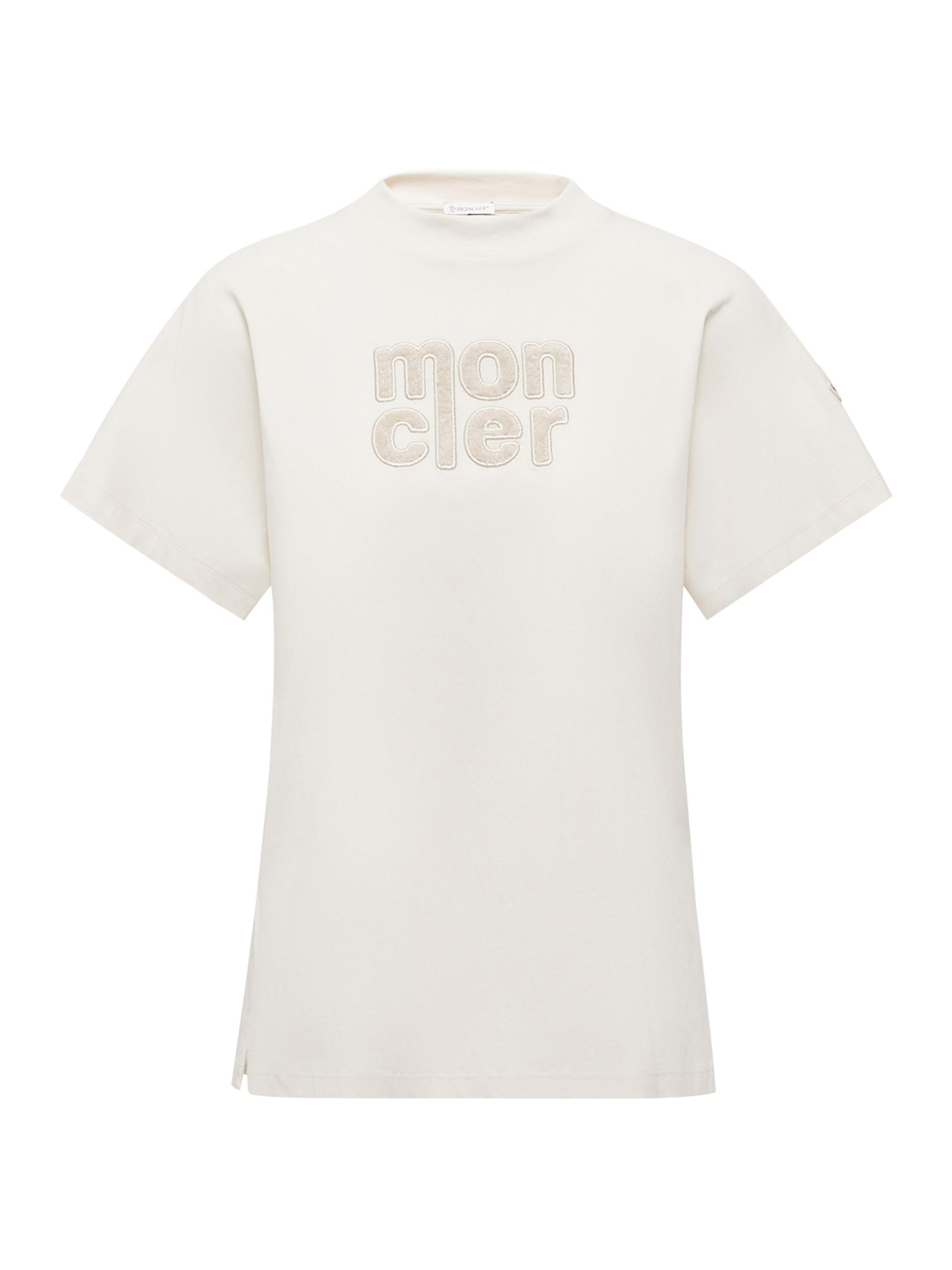 Moncler Women's Crewneck T-Shirt in Cotton - White
