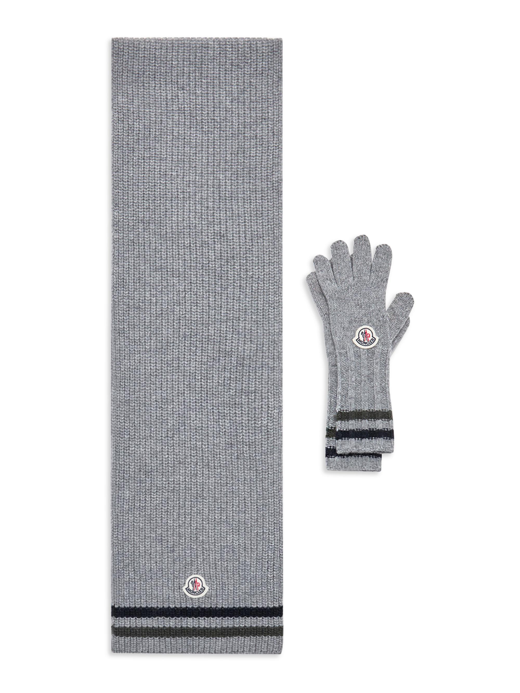 Moncler Little Boy's & Boy's Set in Wool - Gray