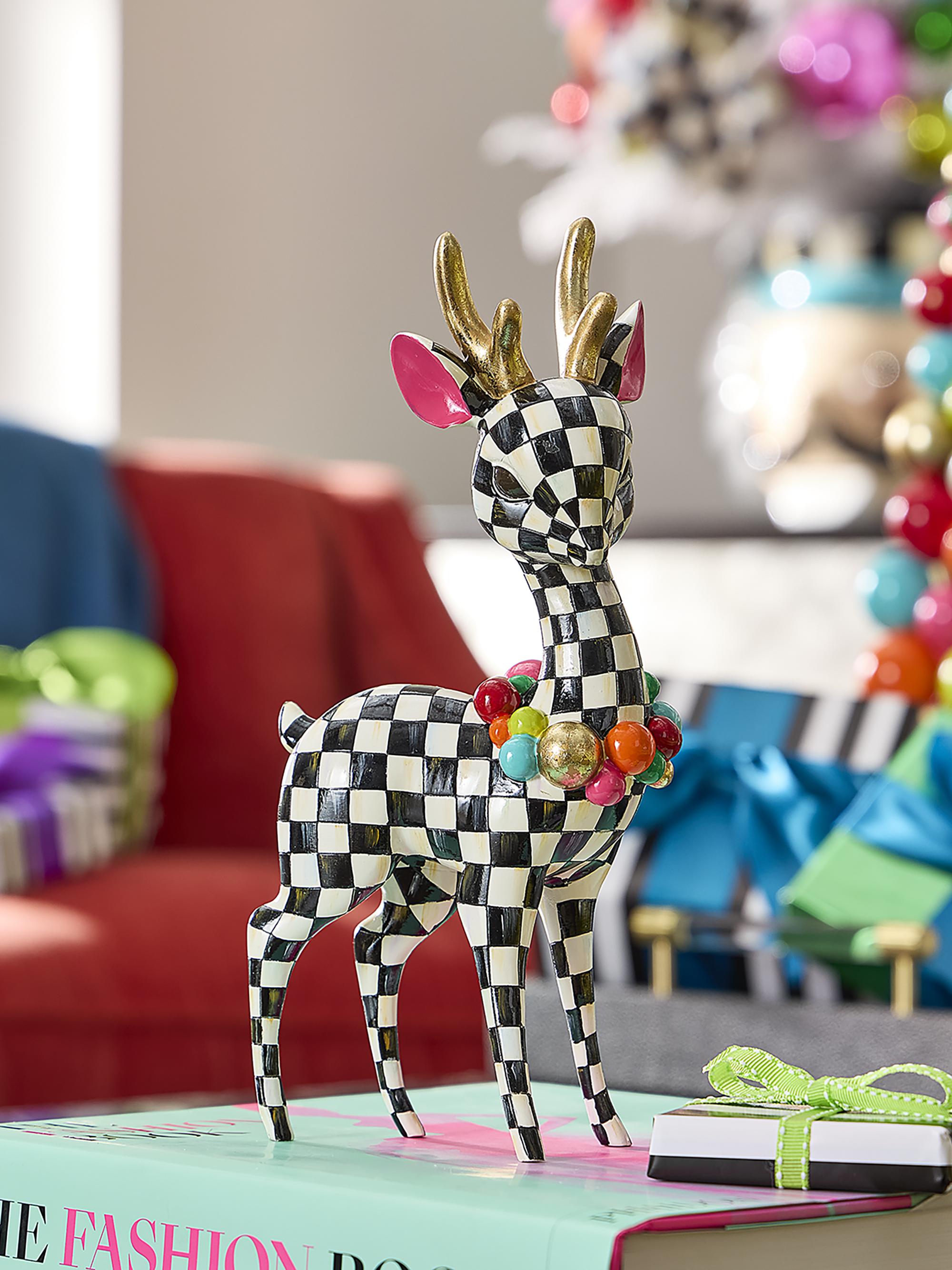 MacKenzie-Childs Confetti Christmas Deary Deer