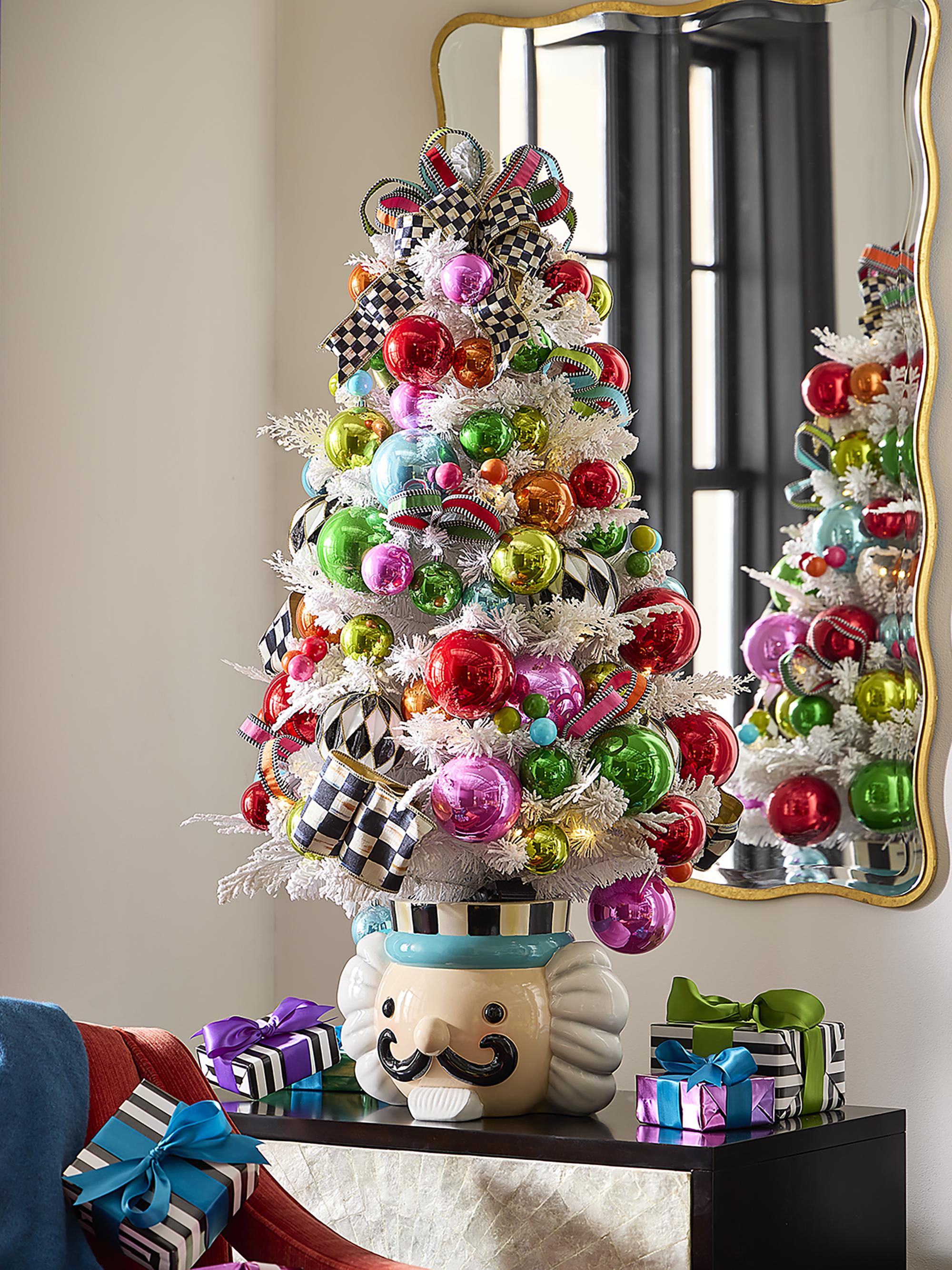 MacKenzie-Childs Confetti Christmas Potted Tree