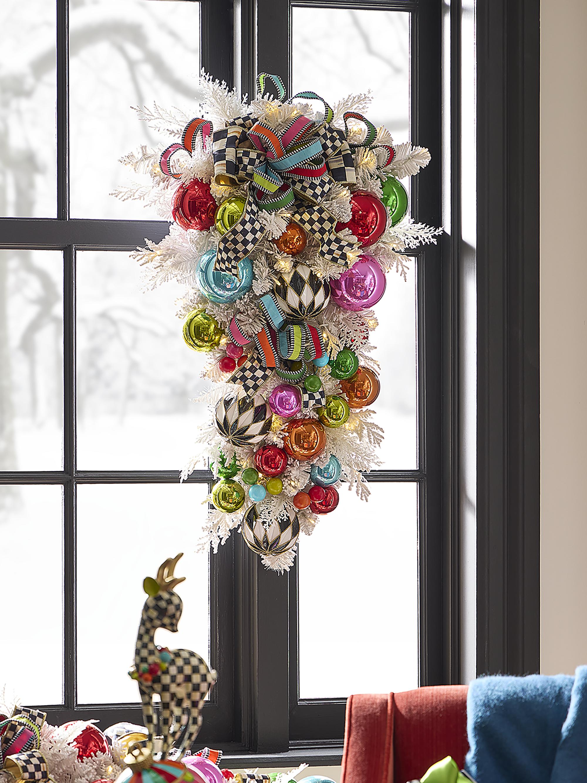 MacKenzie-Childs Confetti Christmas Swag