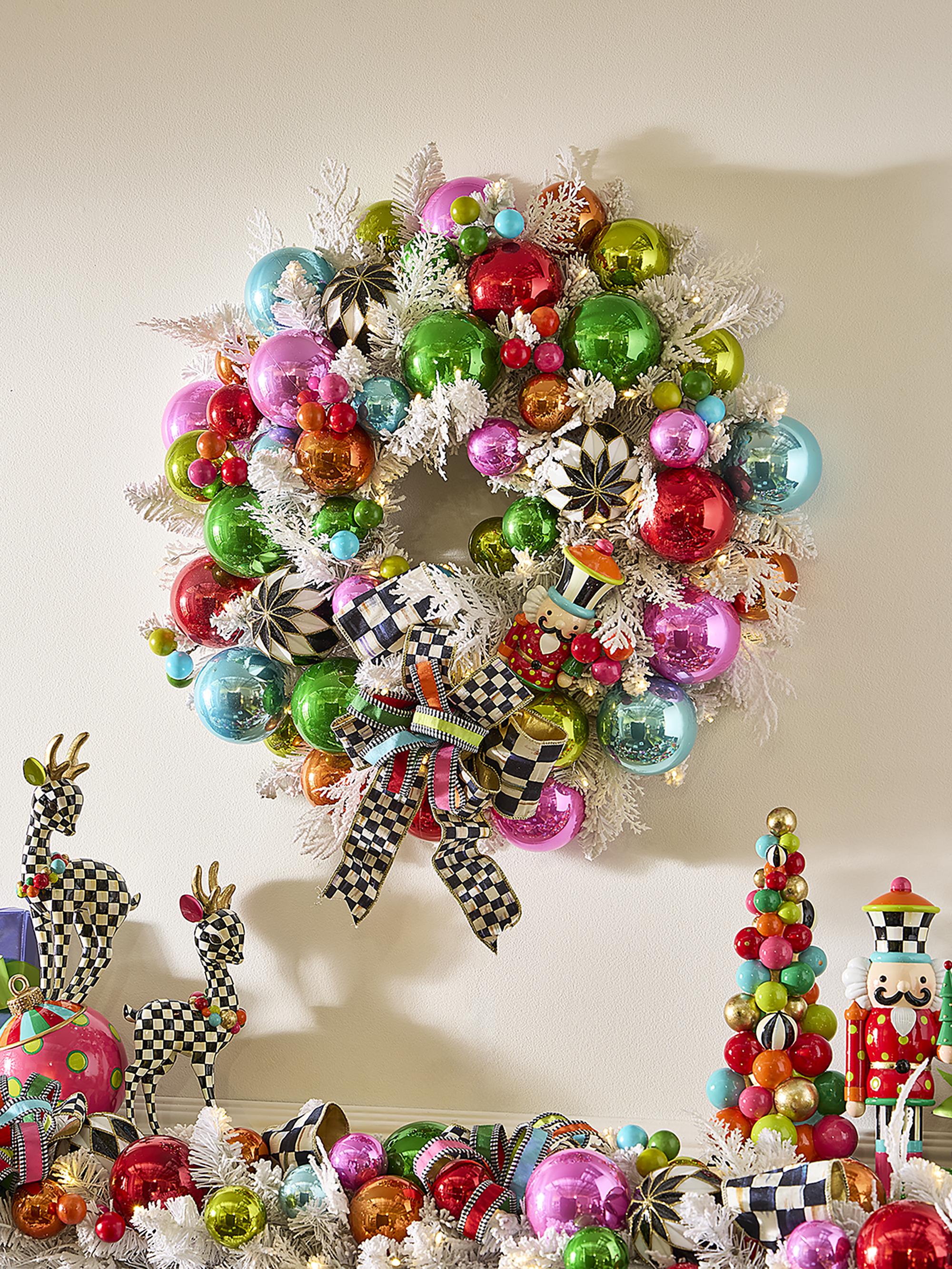 MacKenzie-Childs Confetti Christmas Wreath | Saks Fifth Avenue