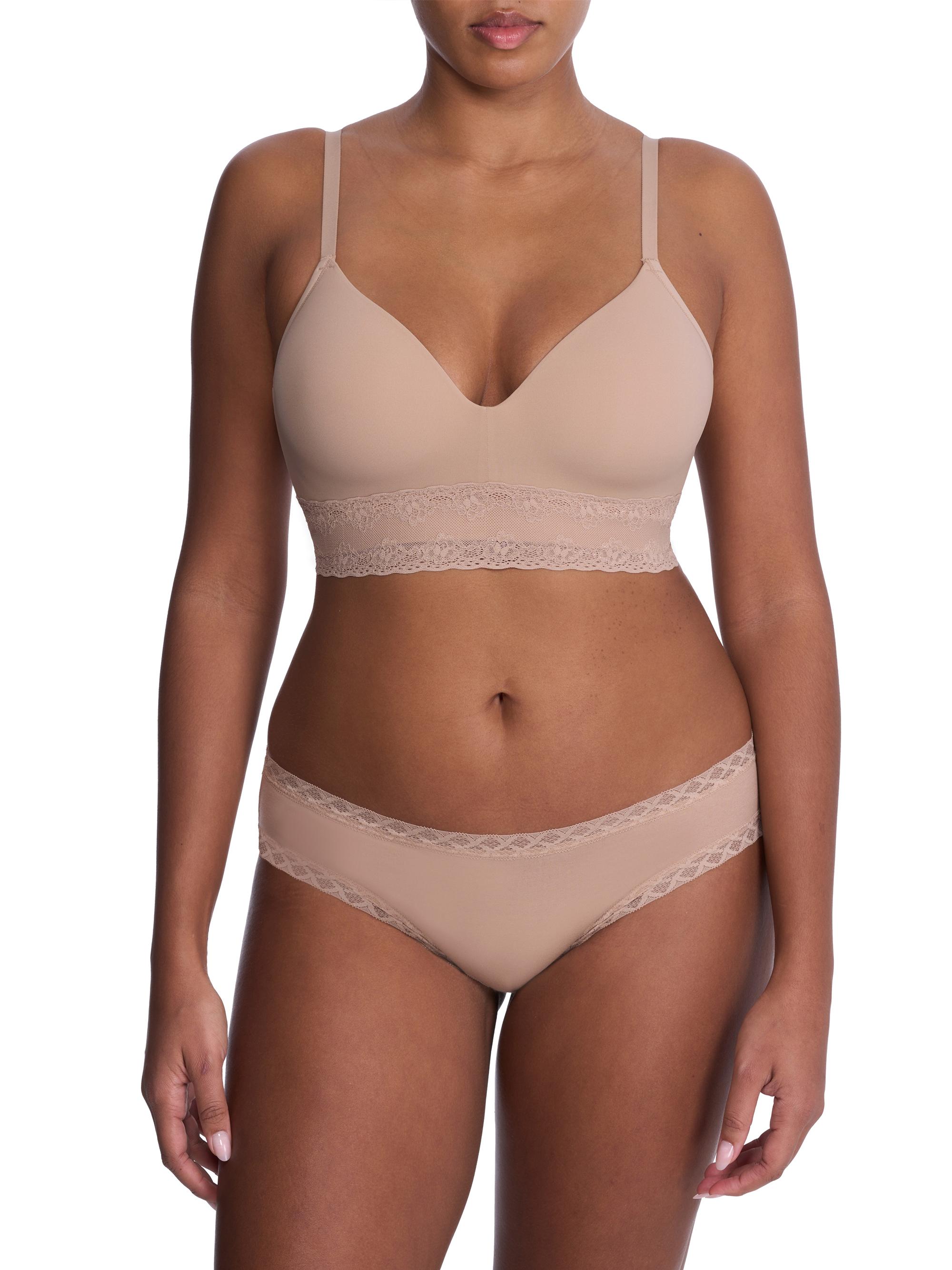 Natori Women's Bliss Perfection Wireless T-Shirt Bra - Cafe | Thumbnail 4