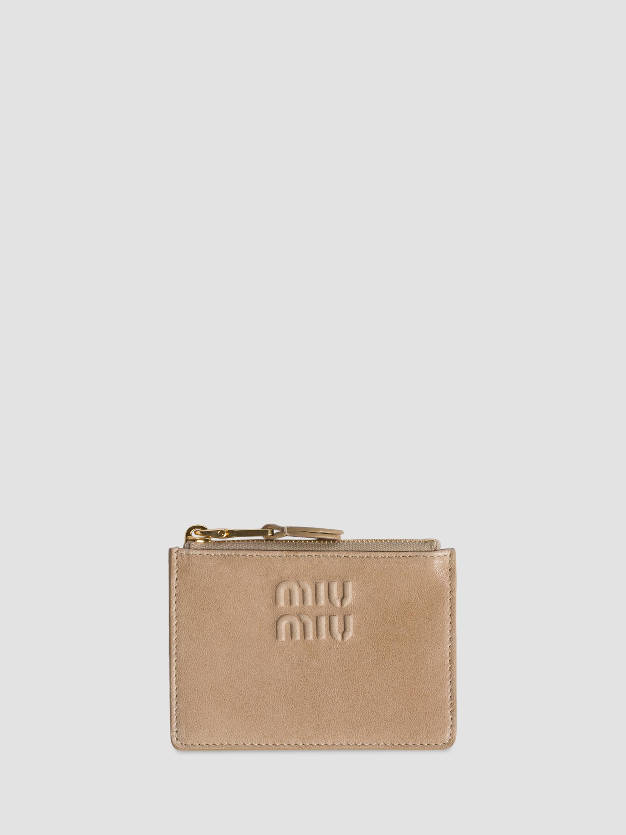 Miu Miu Nappa Leather Card Holder | Saks Fifth Avenue