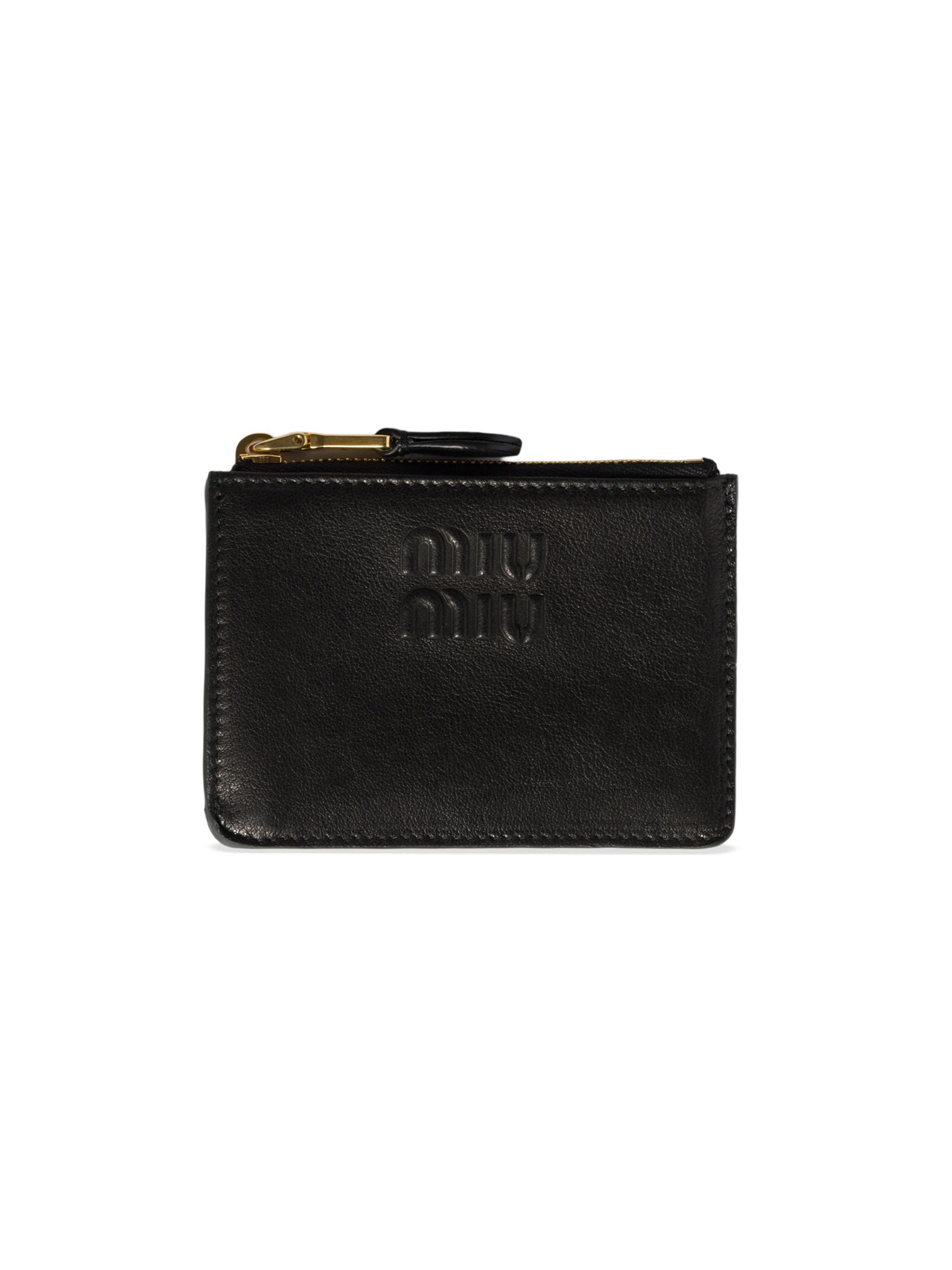 Miu Miu Nappa Leather Card Holder | Saks Fifth Avenue