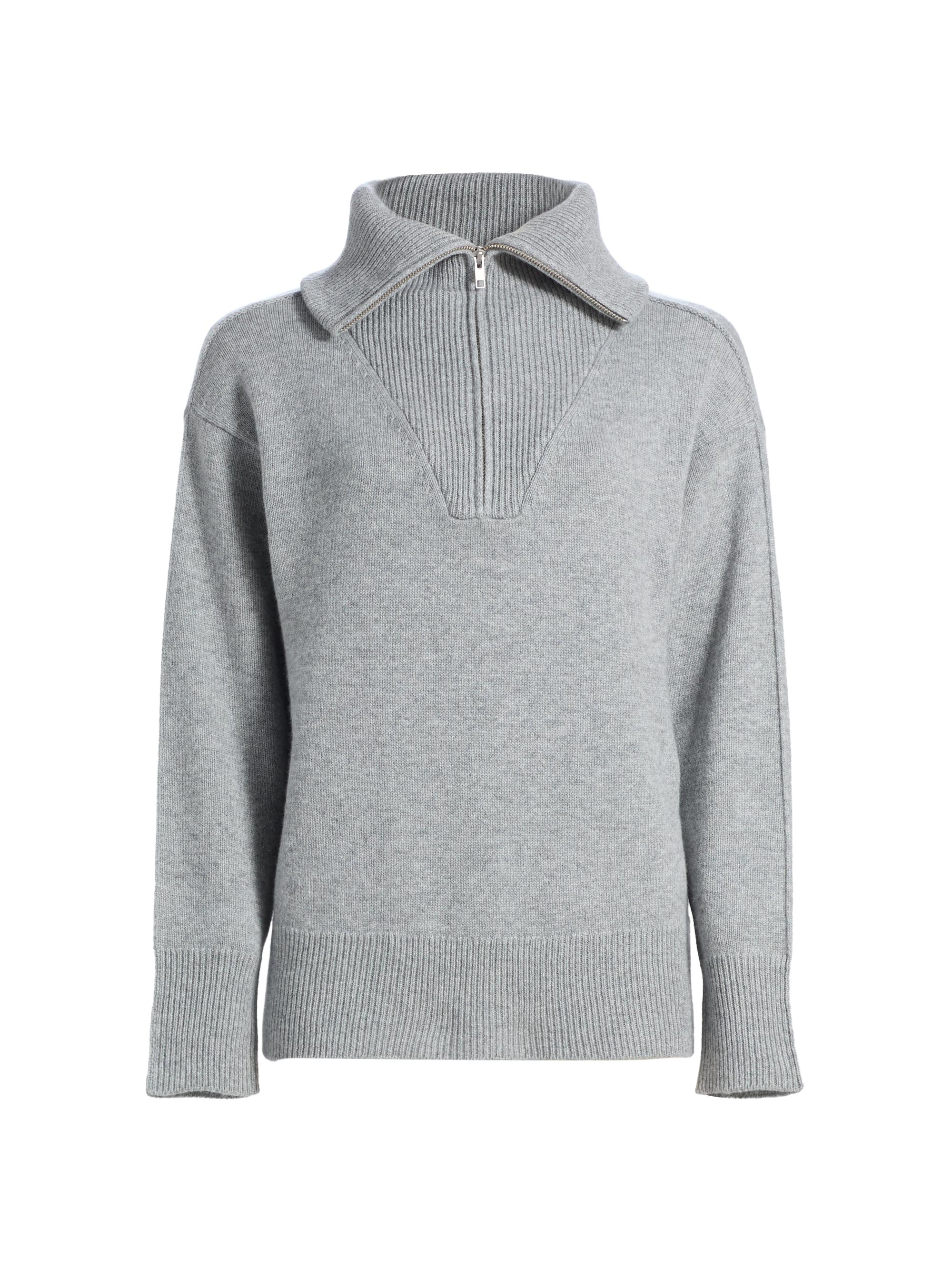 Cashmere Extended Polo Collar Sweater
