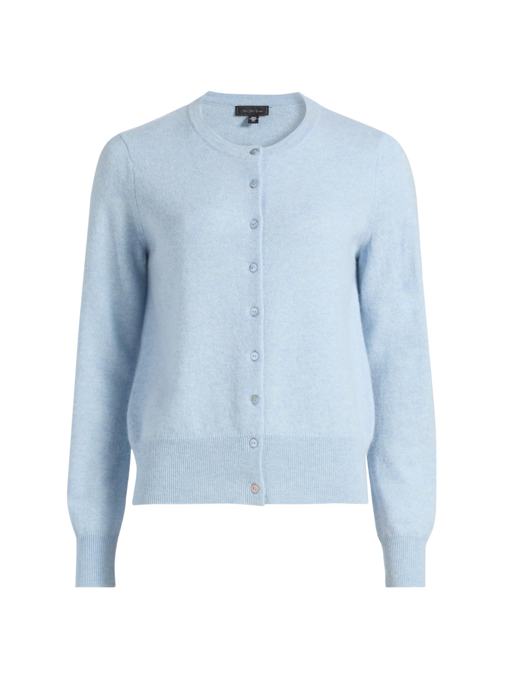 Saks Fifth Avenue Women's Cashmere Cardigan - Blue Sky