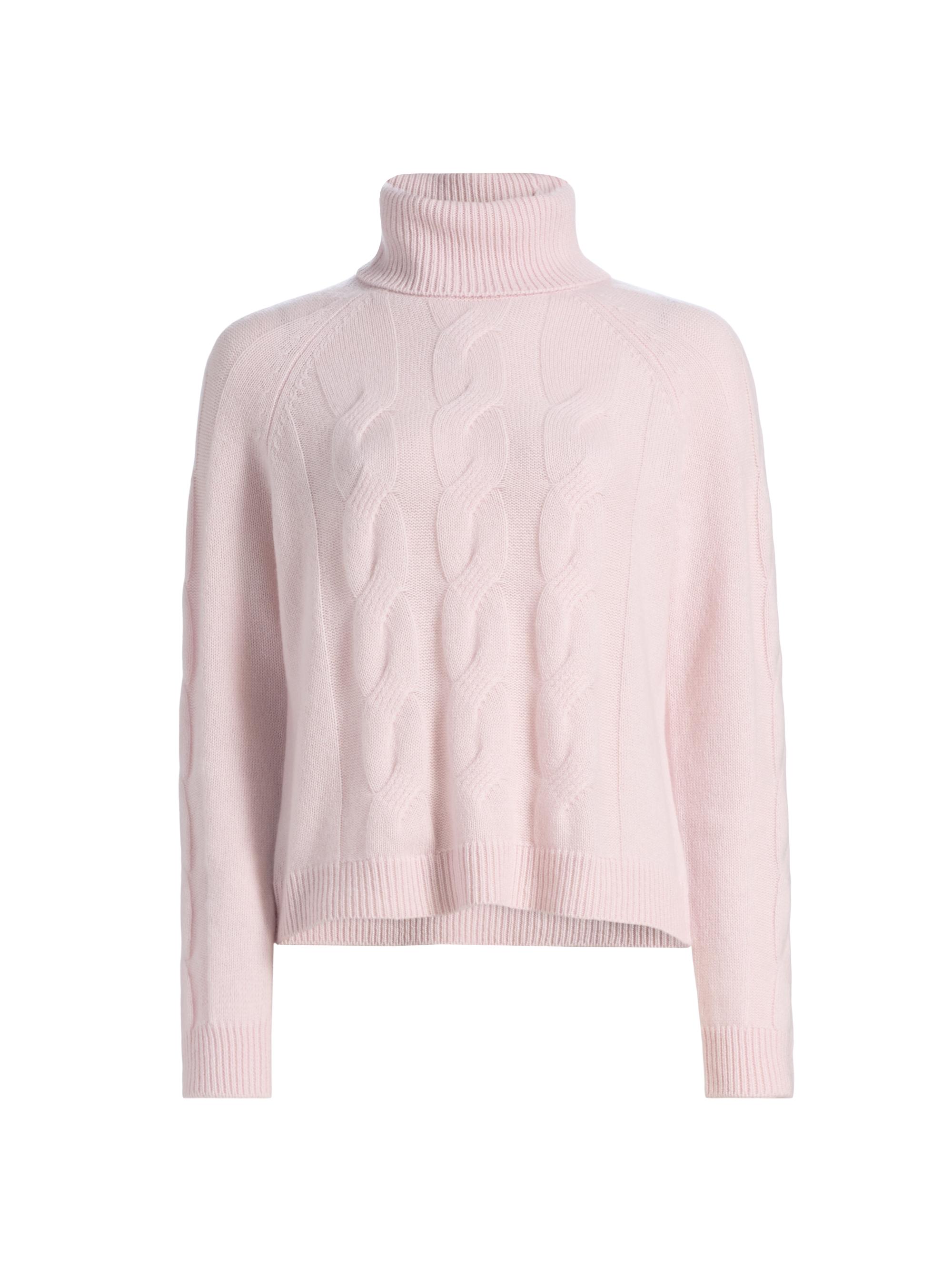 Saks Fifth Avenue Women's Turtleneck Cashmere Sweater - Pink Fresia