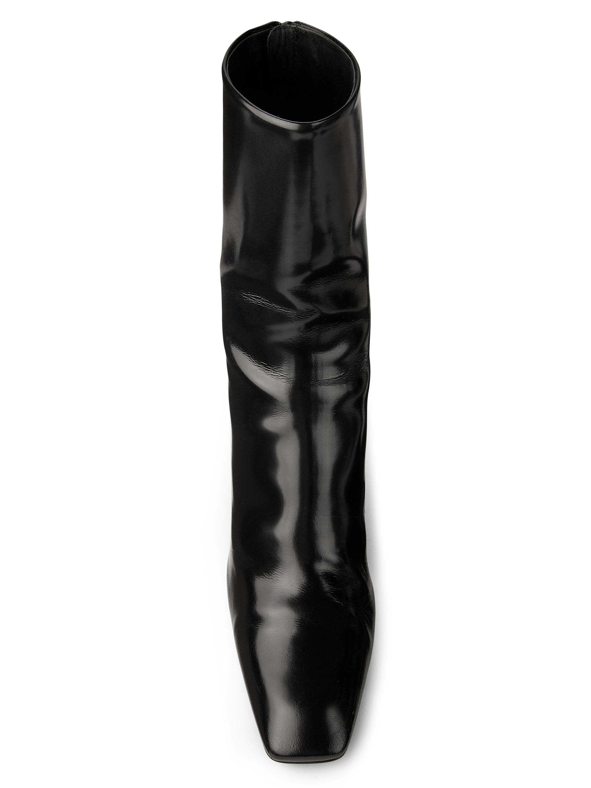Toteme Glossy 85MM Leather Boots | Saks Fifth Avenue