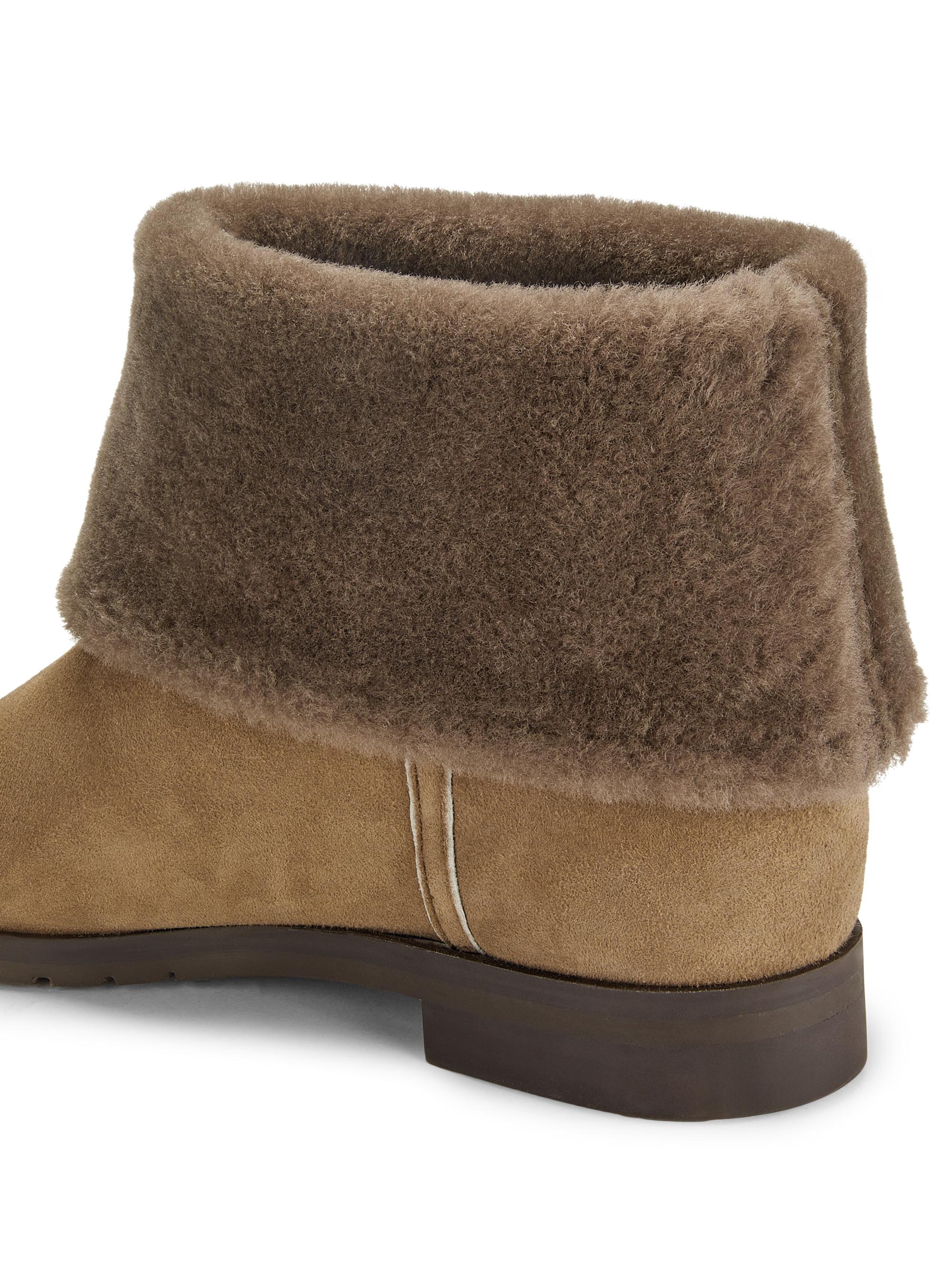Toteme Fold-Down Shearling Boots | Saks Fifth Avenue