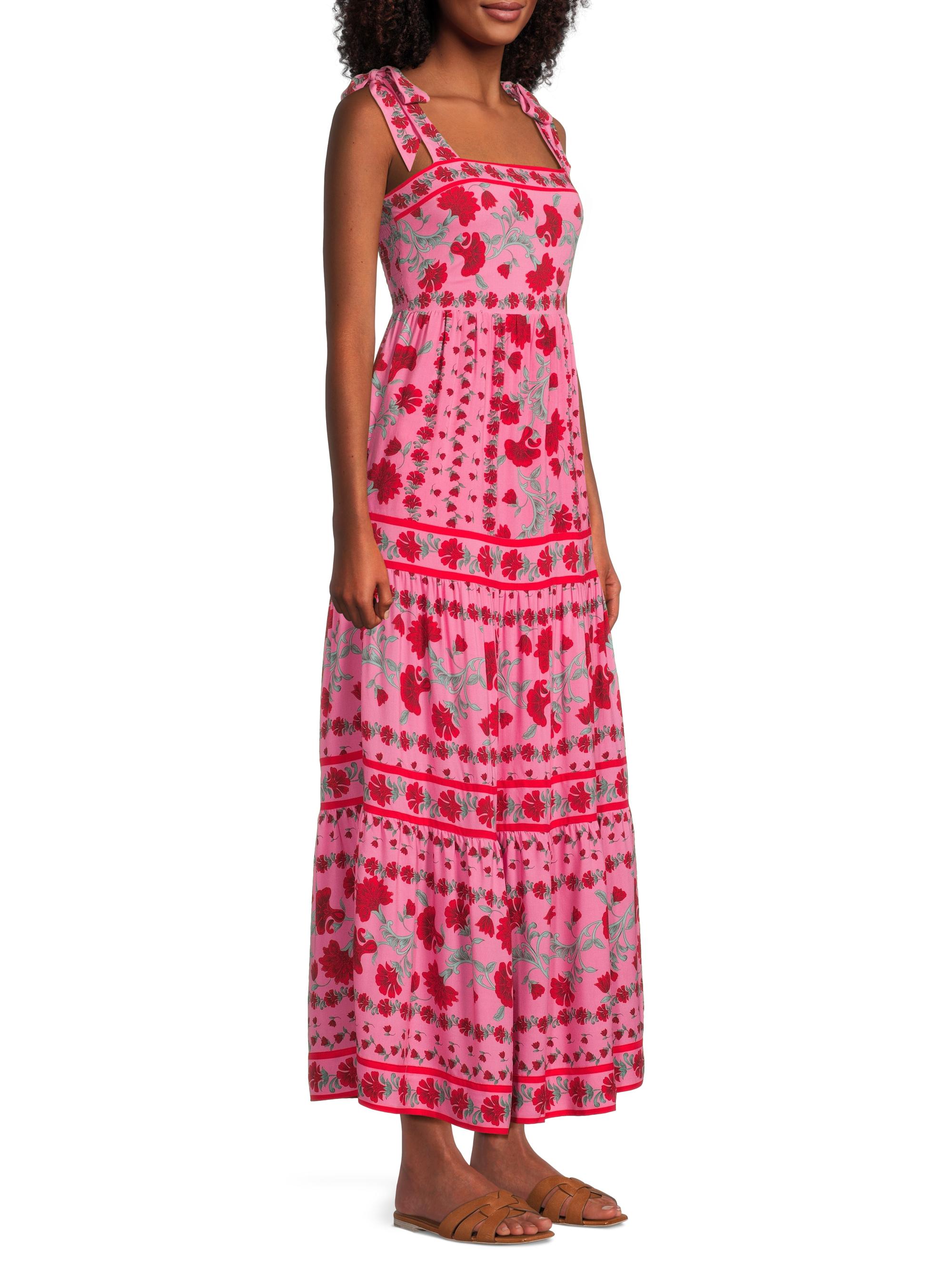 beach riot charlotte dress Vintage Bellino Lime Green Floral Halter Mini Summer Dress main image 1