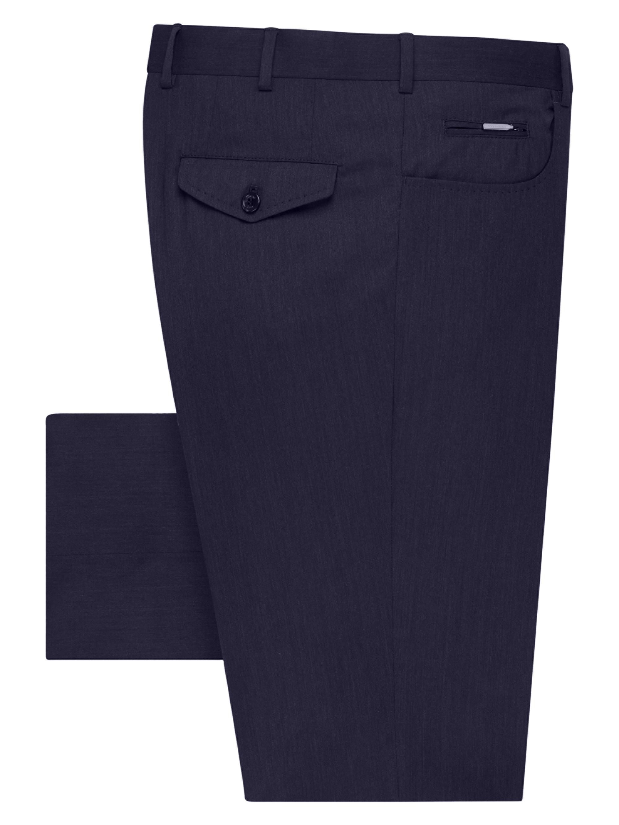 Stefano Ricci Men's Classic Tailored Sartorial Trousers - Oxford Blue