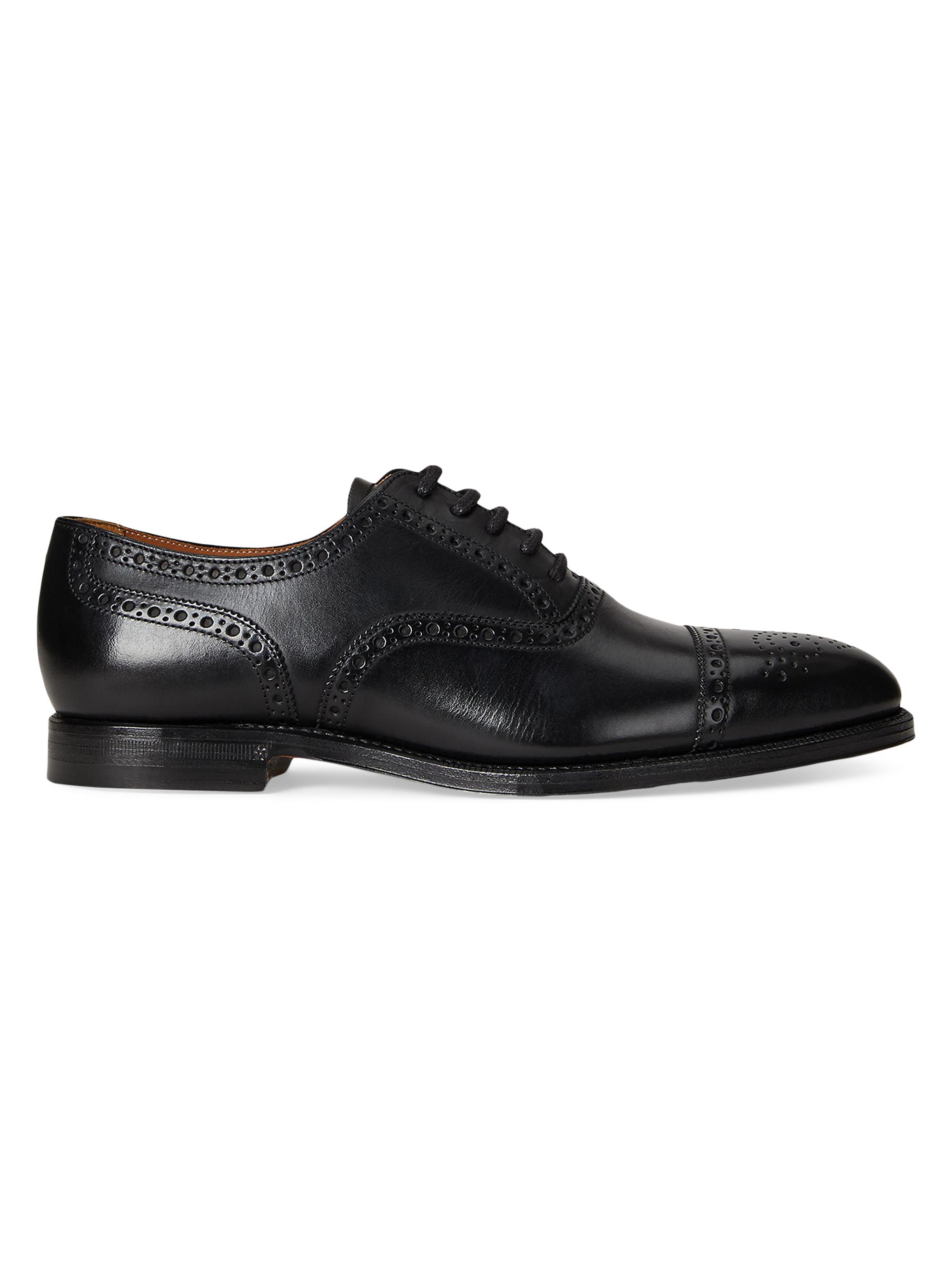 Polo Ralph Lauren Maestra Perforated Leather Oxfords | Saks Fifth