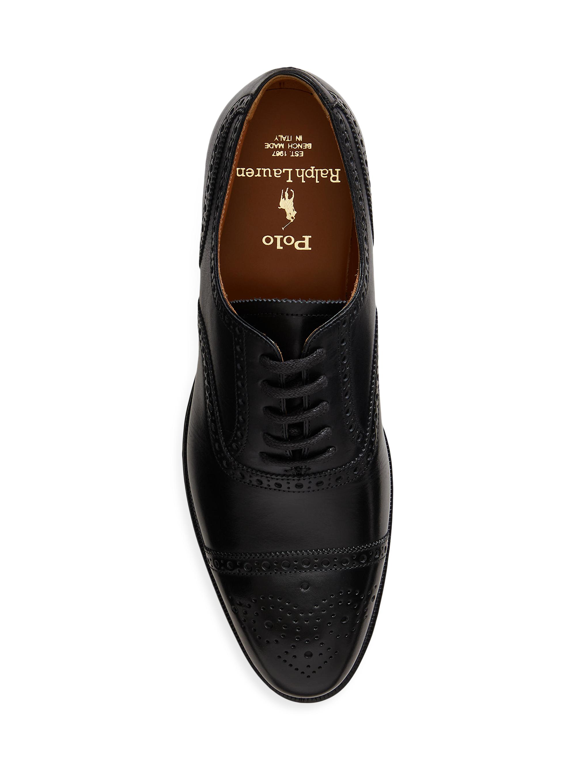 Polo Ralph Lauren Maestra Perforated Leather Oxfords | Saks Fifth