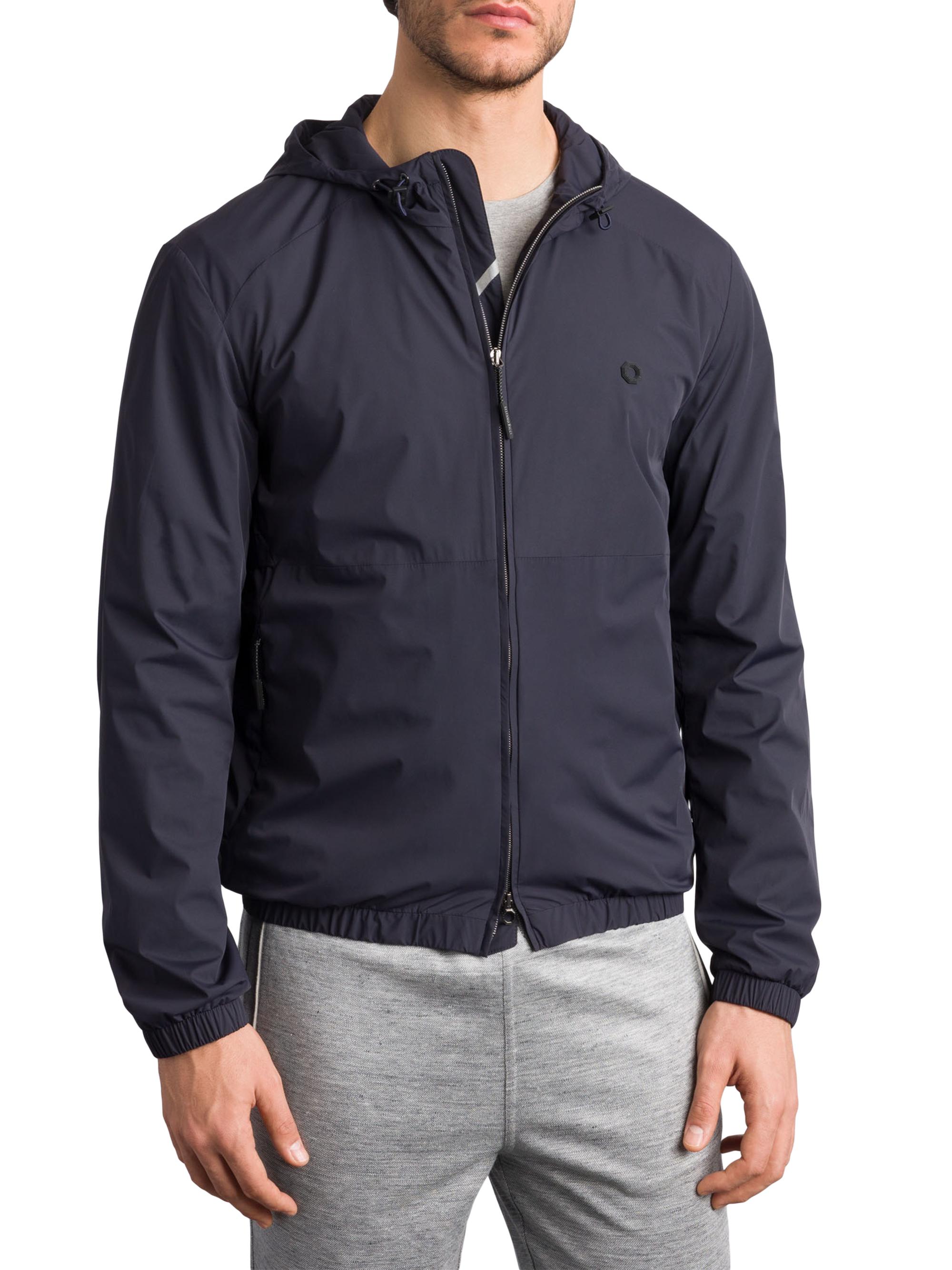 Stefano Ricci Men's Luxury Running Blouson Jacket - Navy Cobalto