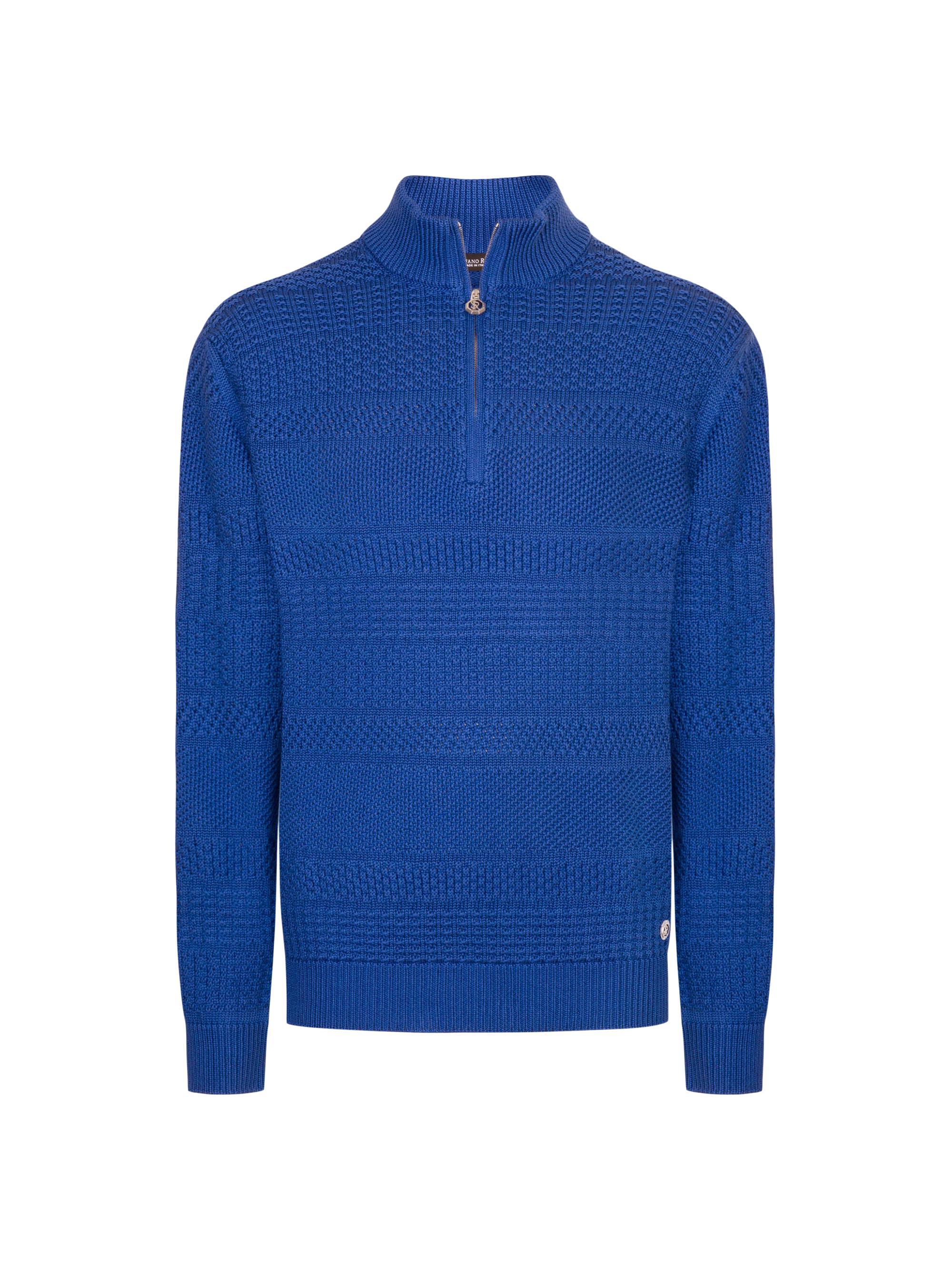 Emporio Armani Textured Wool Knit Half-Zip Polo Sweater | Saks