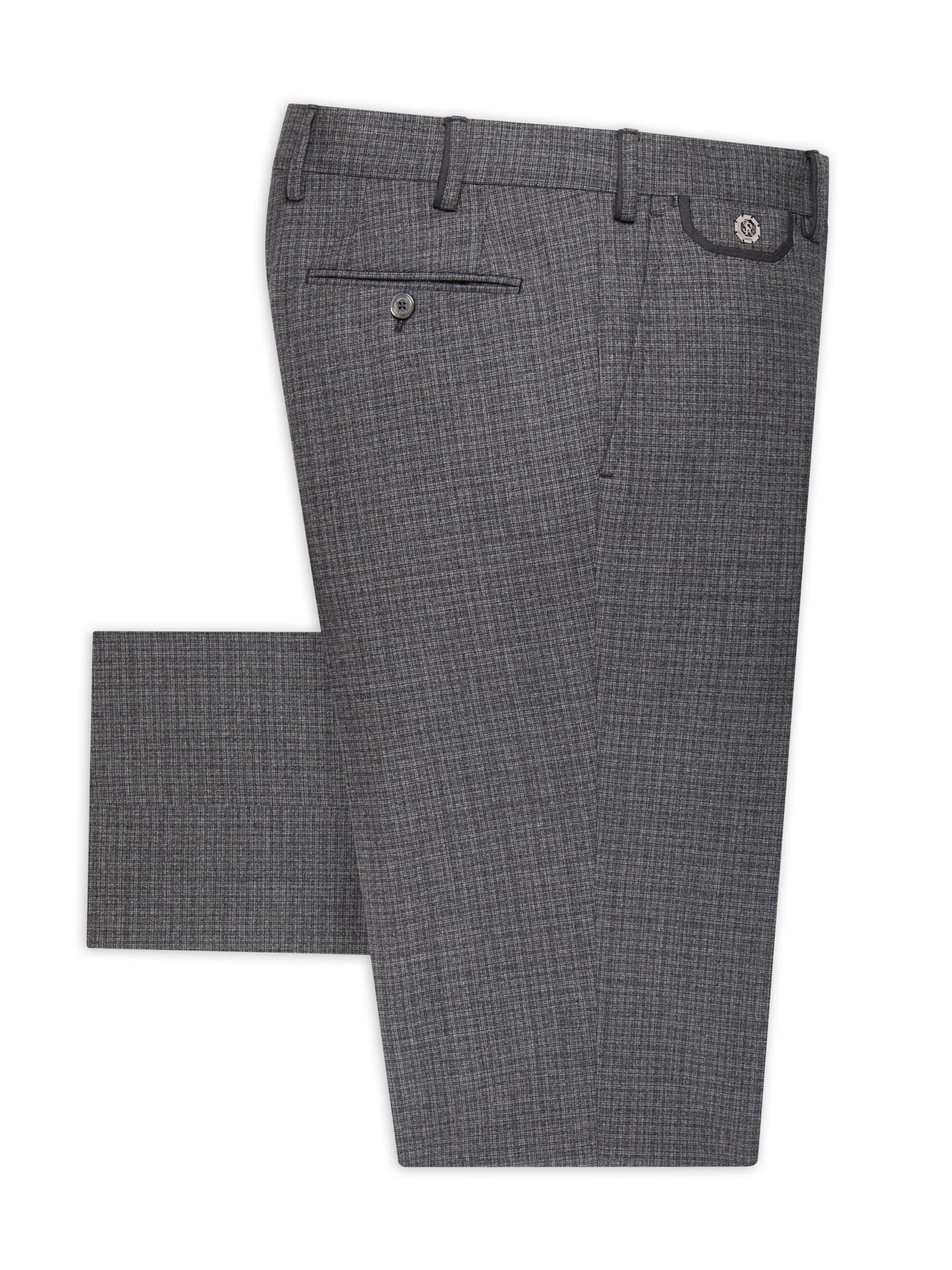 Stefano Ricci Men's Luxury Sartorial Trousers - Anthracite Grey