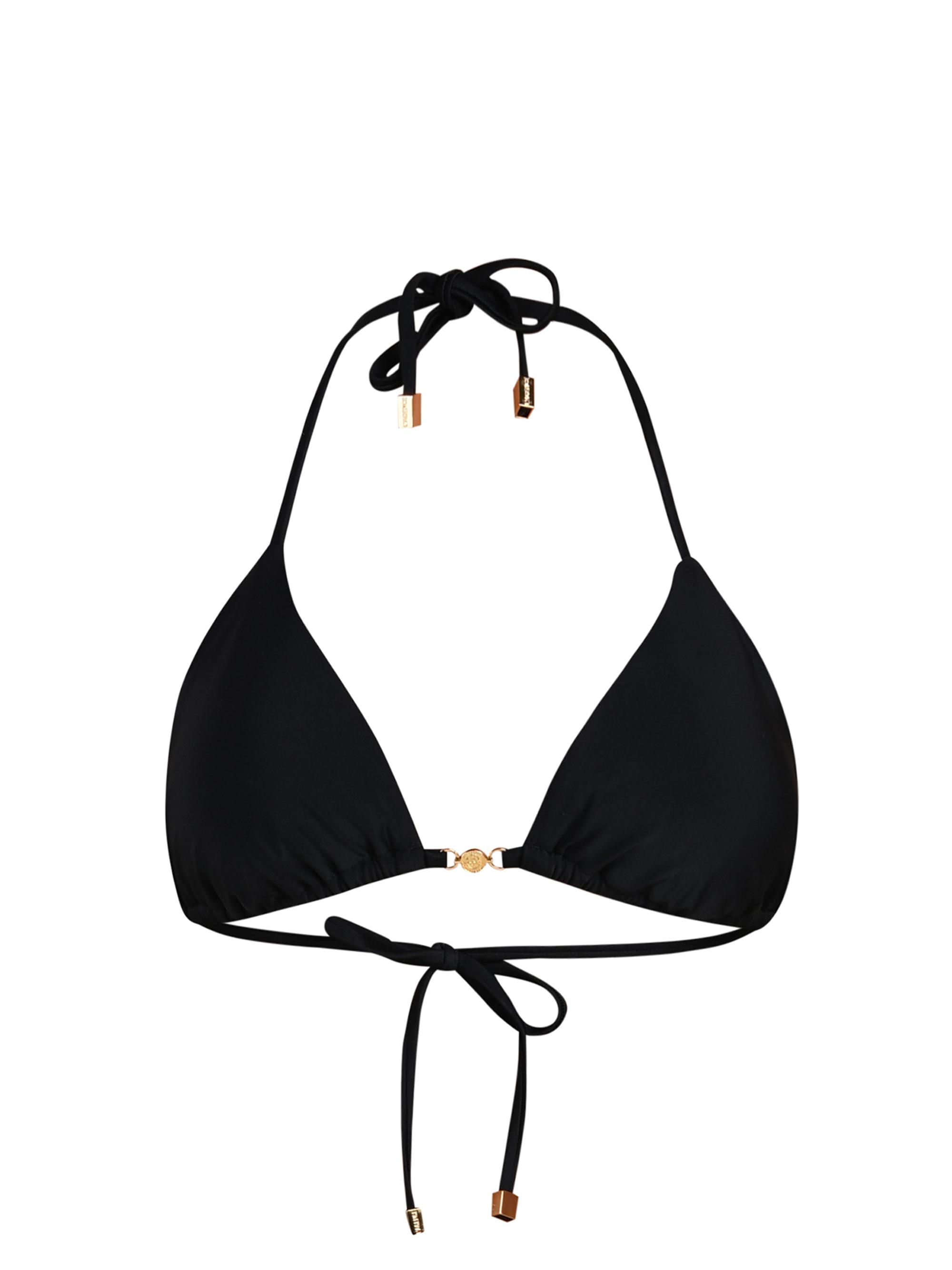 L'AGENCE Women's Solids Kristin Triangle Bikini Top - Black