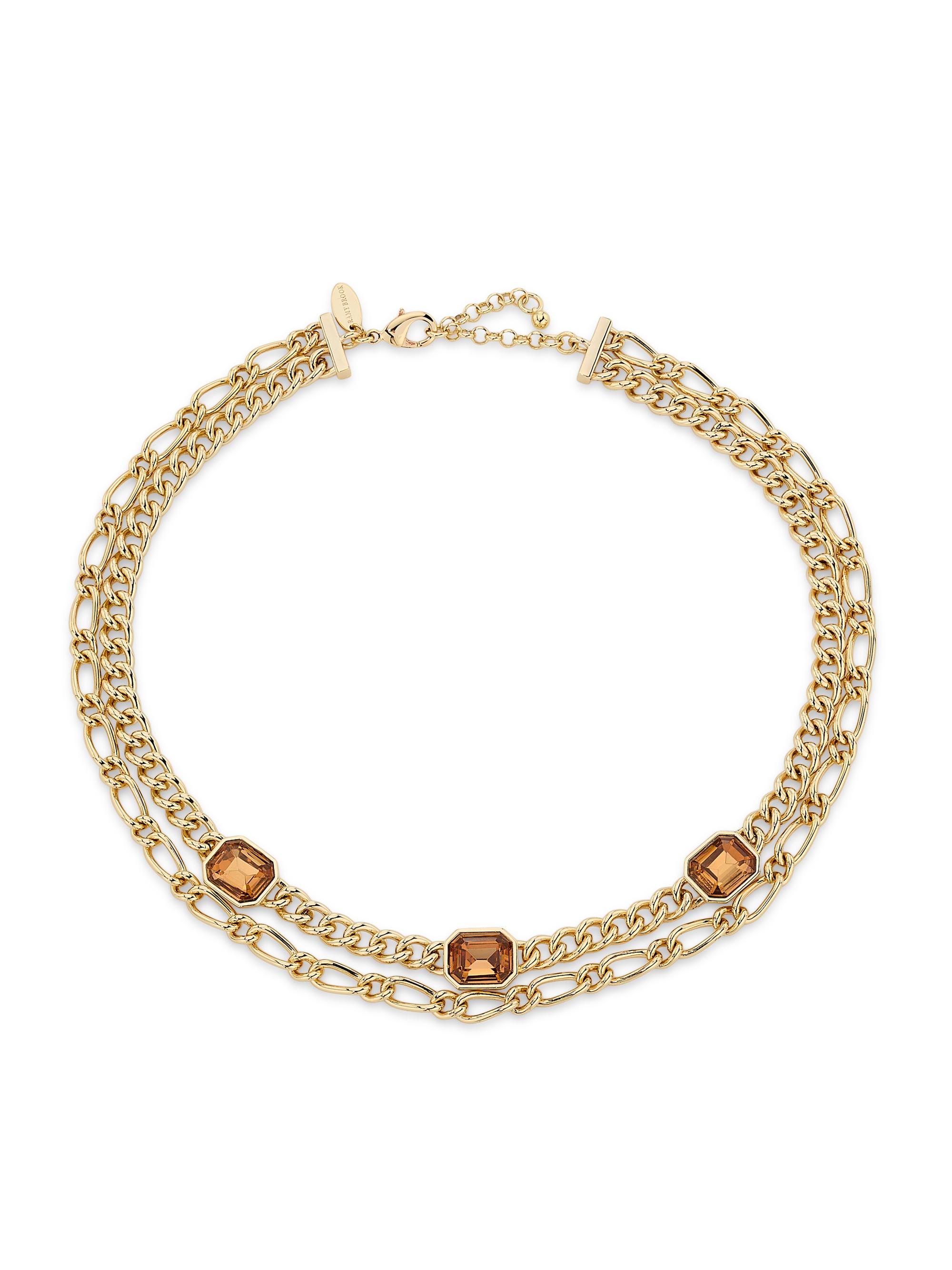 Ramy Brook Women's Lexi Goldtone & Crystal Double-Chain Necklace - Light Colorado Gold