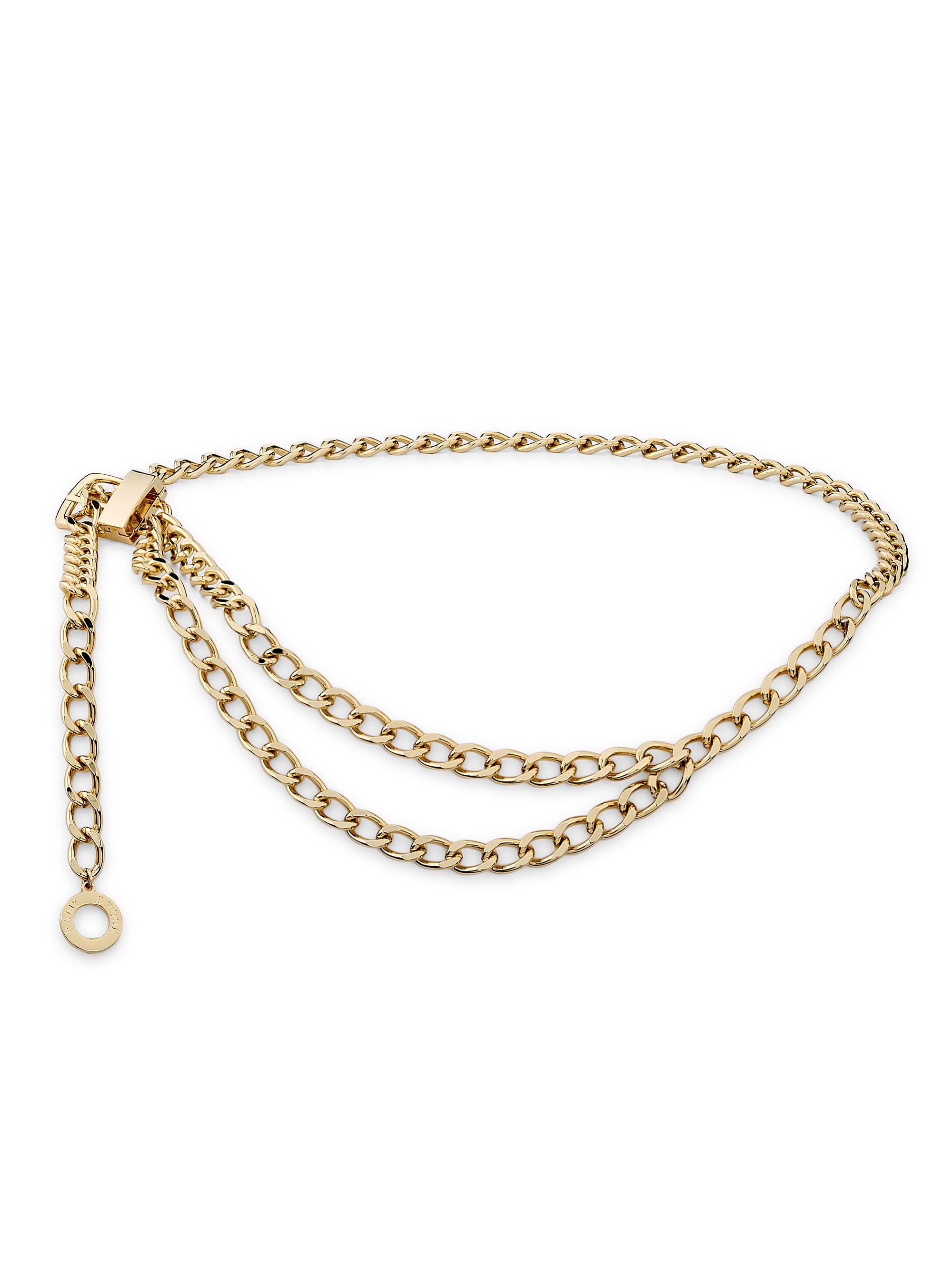 Ramy Brook Women's Emelia Goldtone Layered Curb Chain Belt - Gold