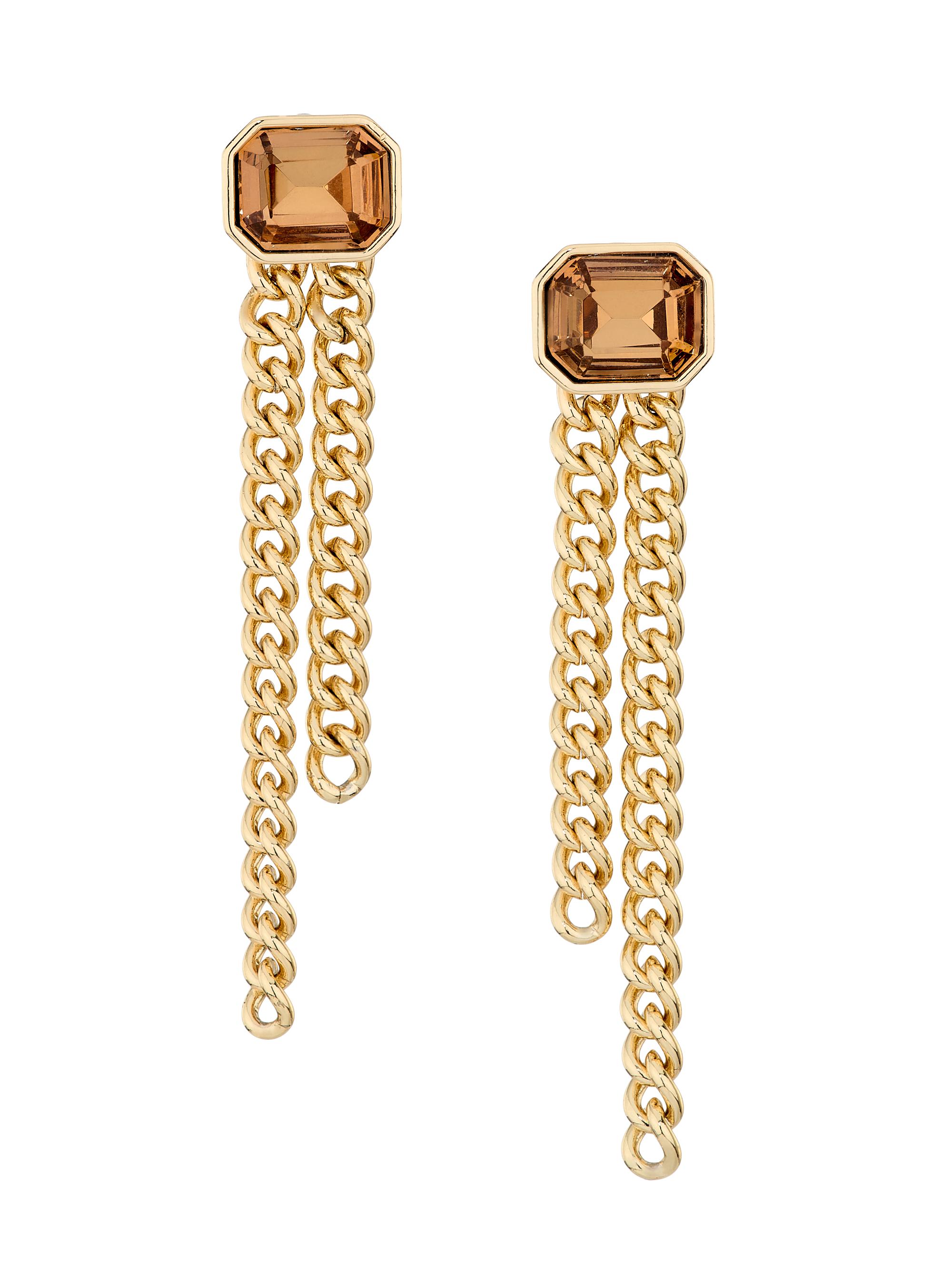 Ramy Brook Women's Mariel Goldtone & Glass Crystal Drop Earrings - Light Colorado Gold