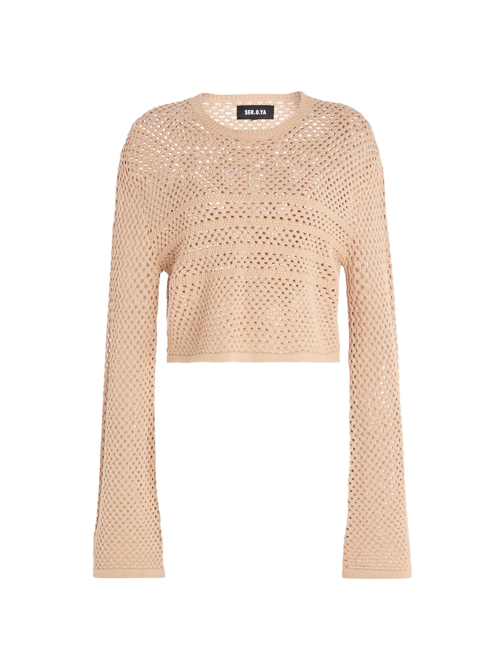 Ser.o.ya Women's Juno Crochet Top - Sand