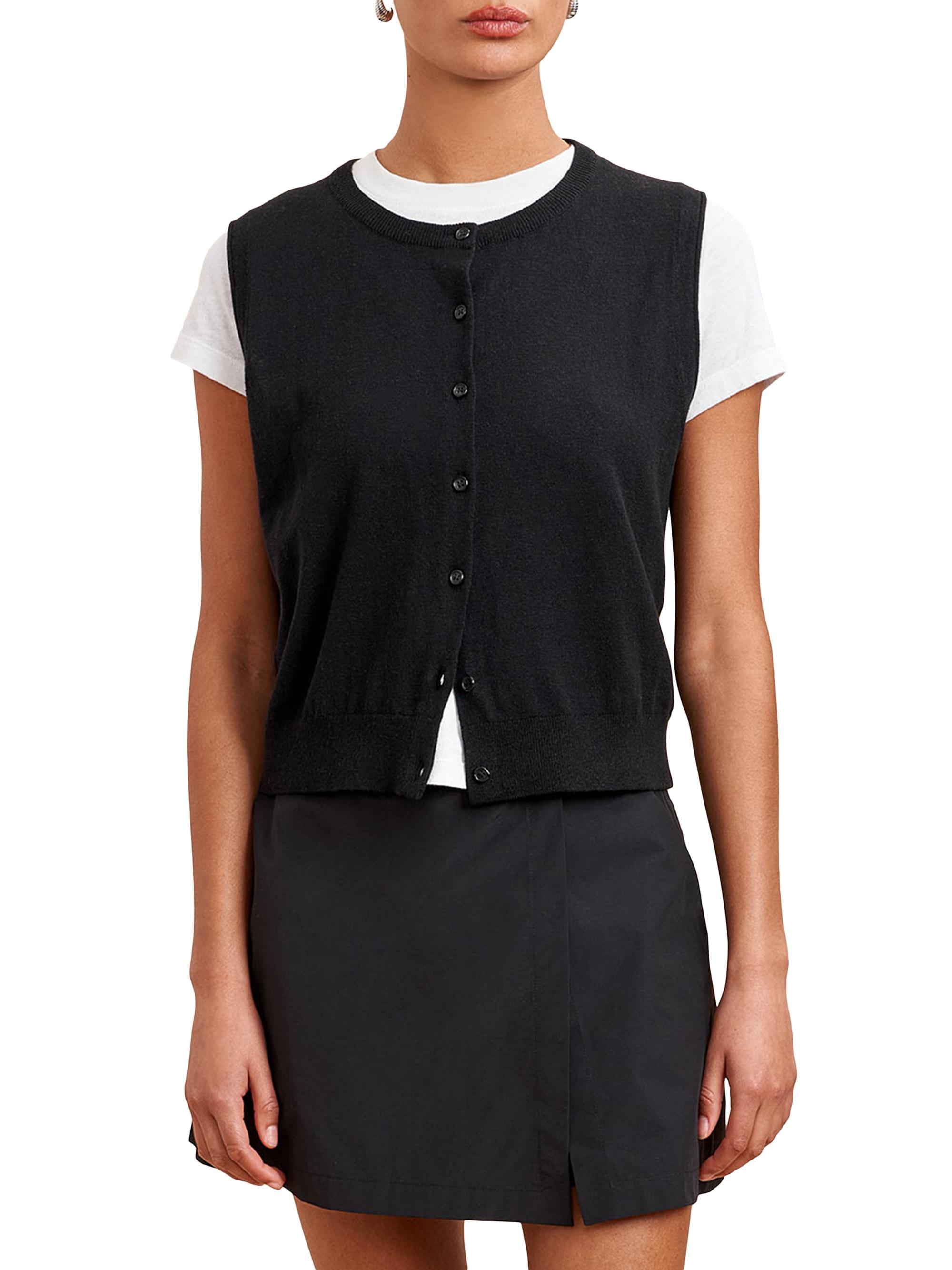 La Ligne Women's Lee Vest Sweater - Black