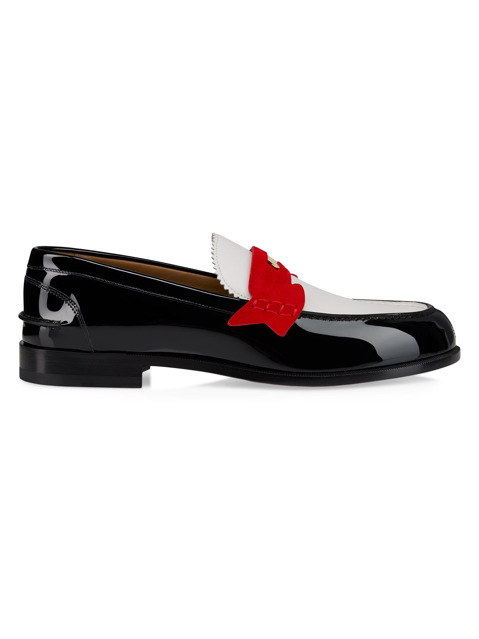 Christian Louboutin Men's Penny Patent Leather Loafers - Multicolored