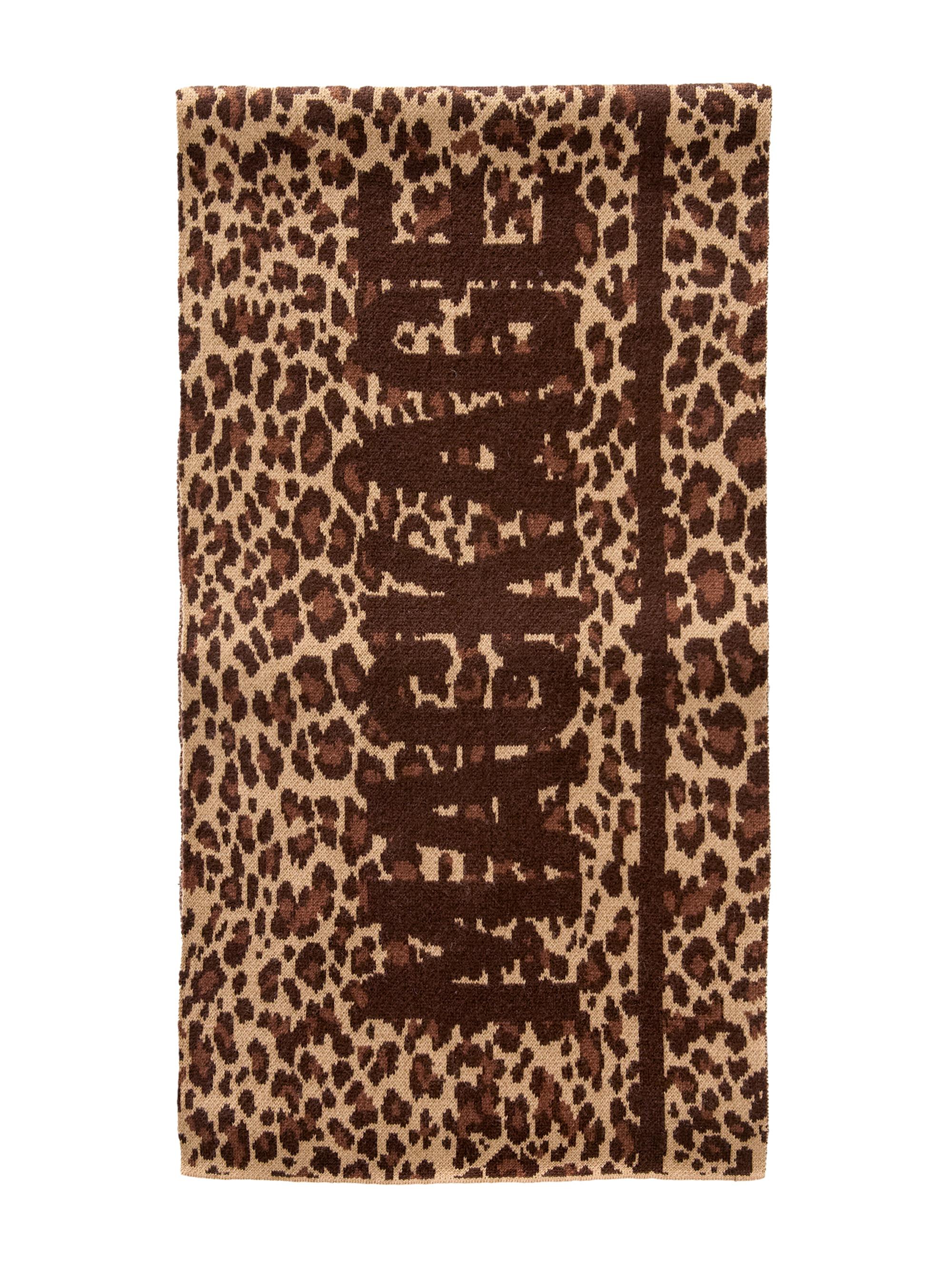 Mackage Women's Reversible Leopard Jacquard Scarf - Cheetah