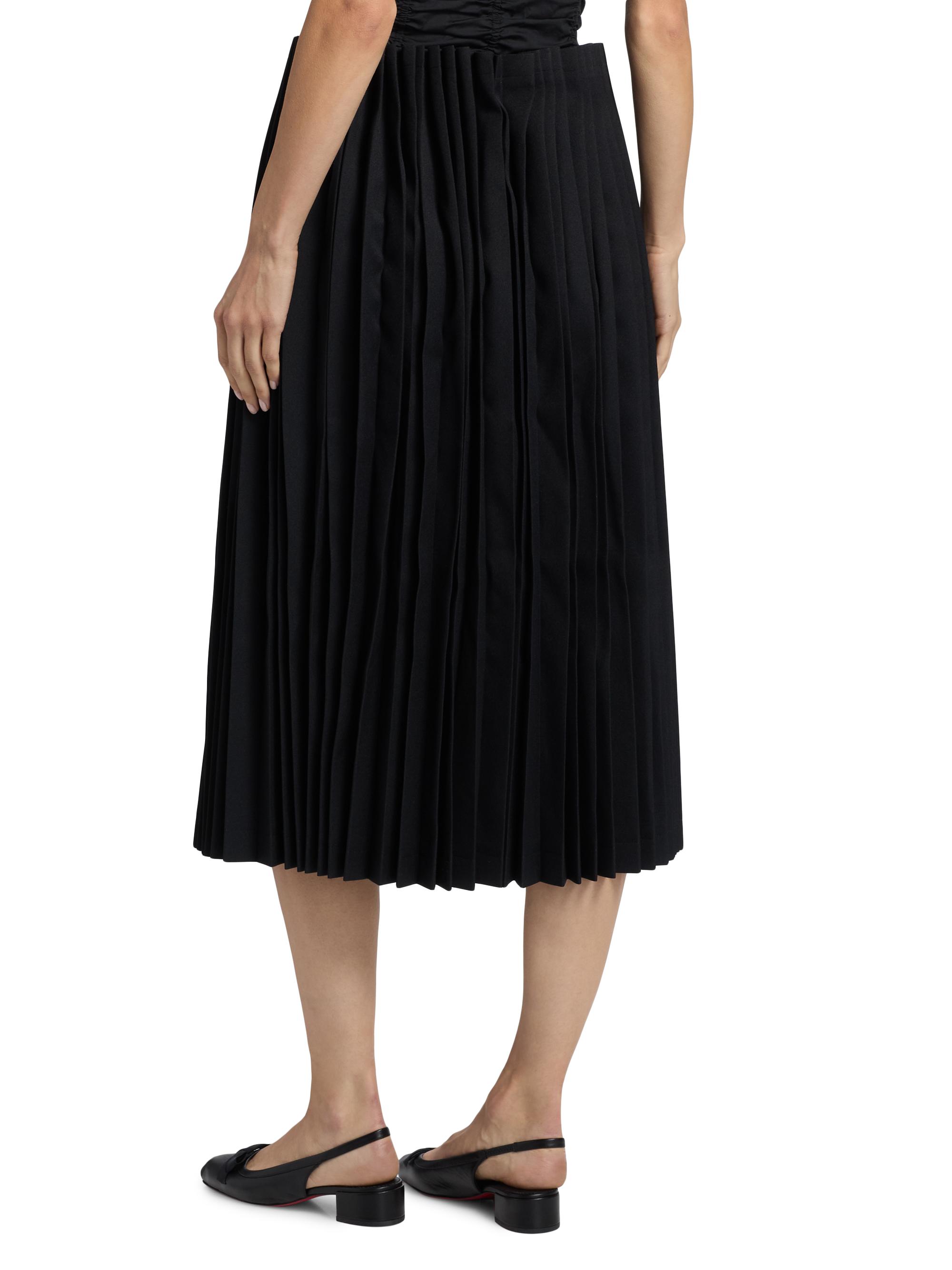 Comme des Garçons Pleated Godet Midi-Skirt | Saks Fifth Avenue