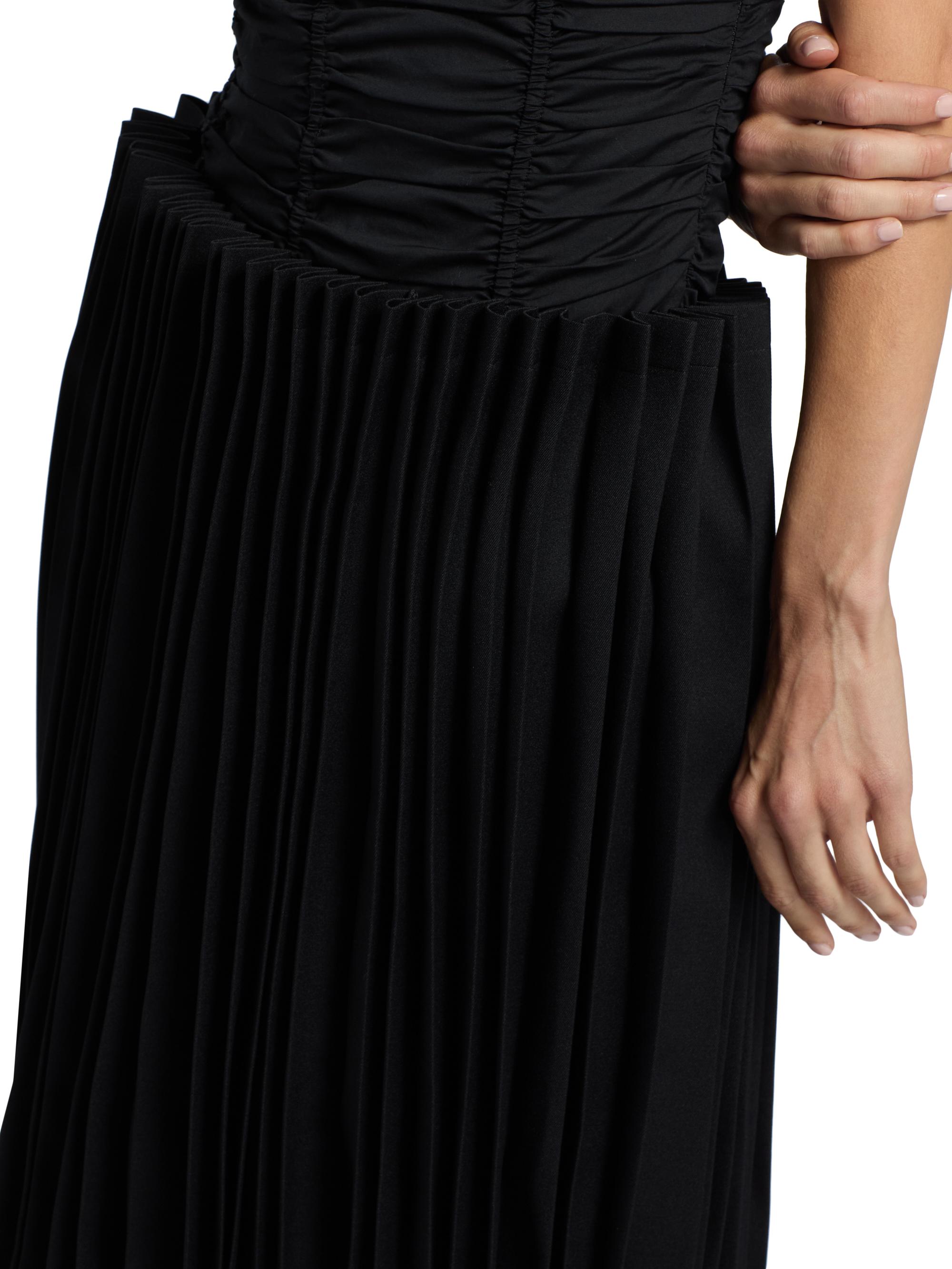 Comme des Garçons Pleated Godet Midi-Skirt | Saks Fifth Avenue