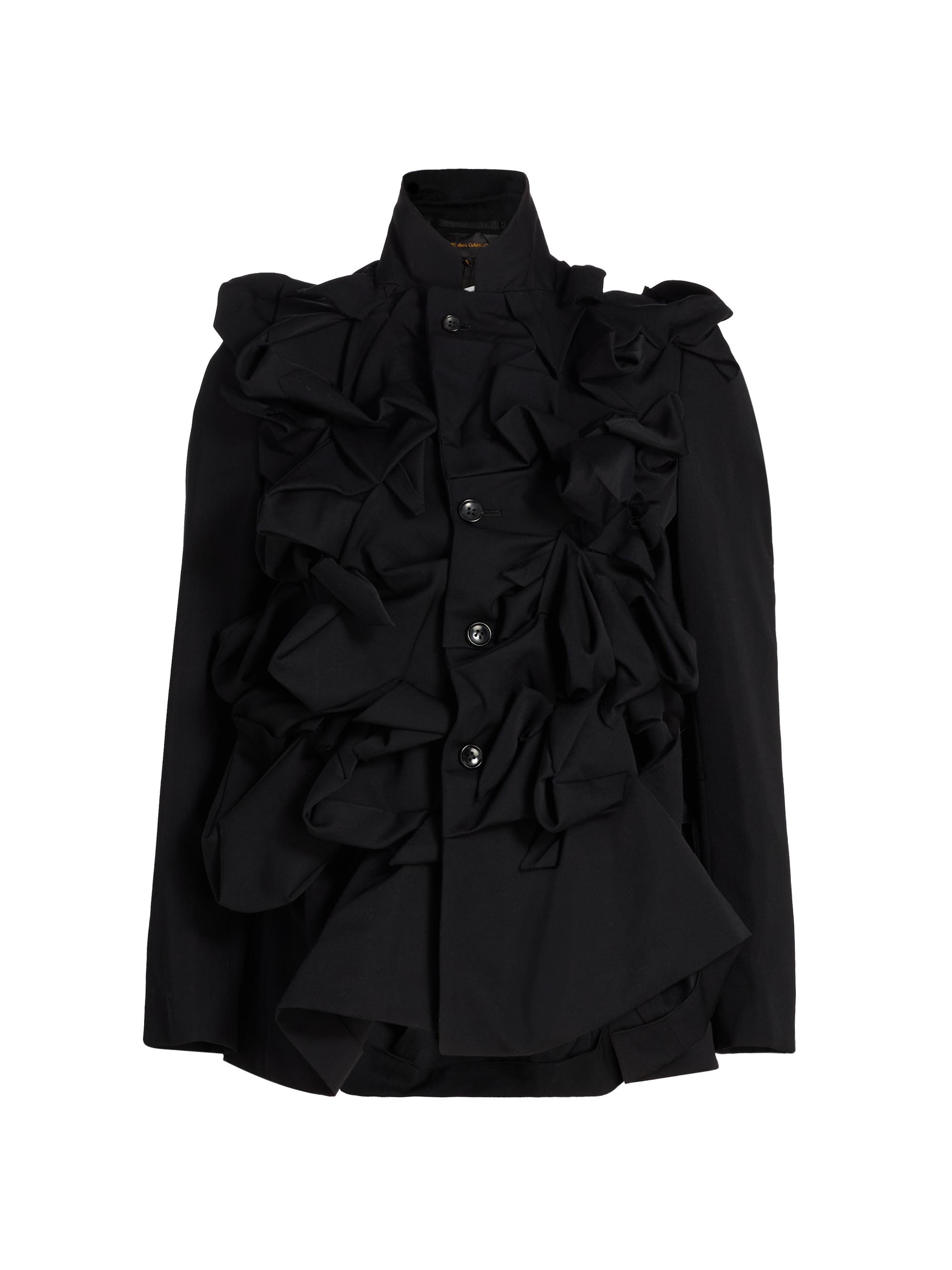 Comme des Garçons Women's Wool Scrunched Jacket - Black