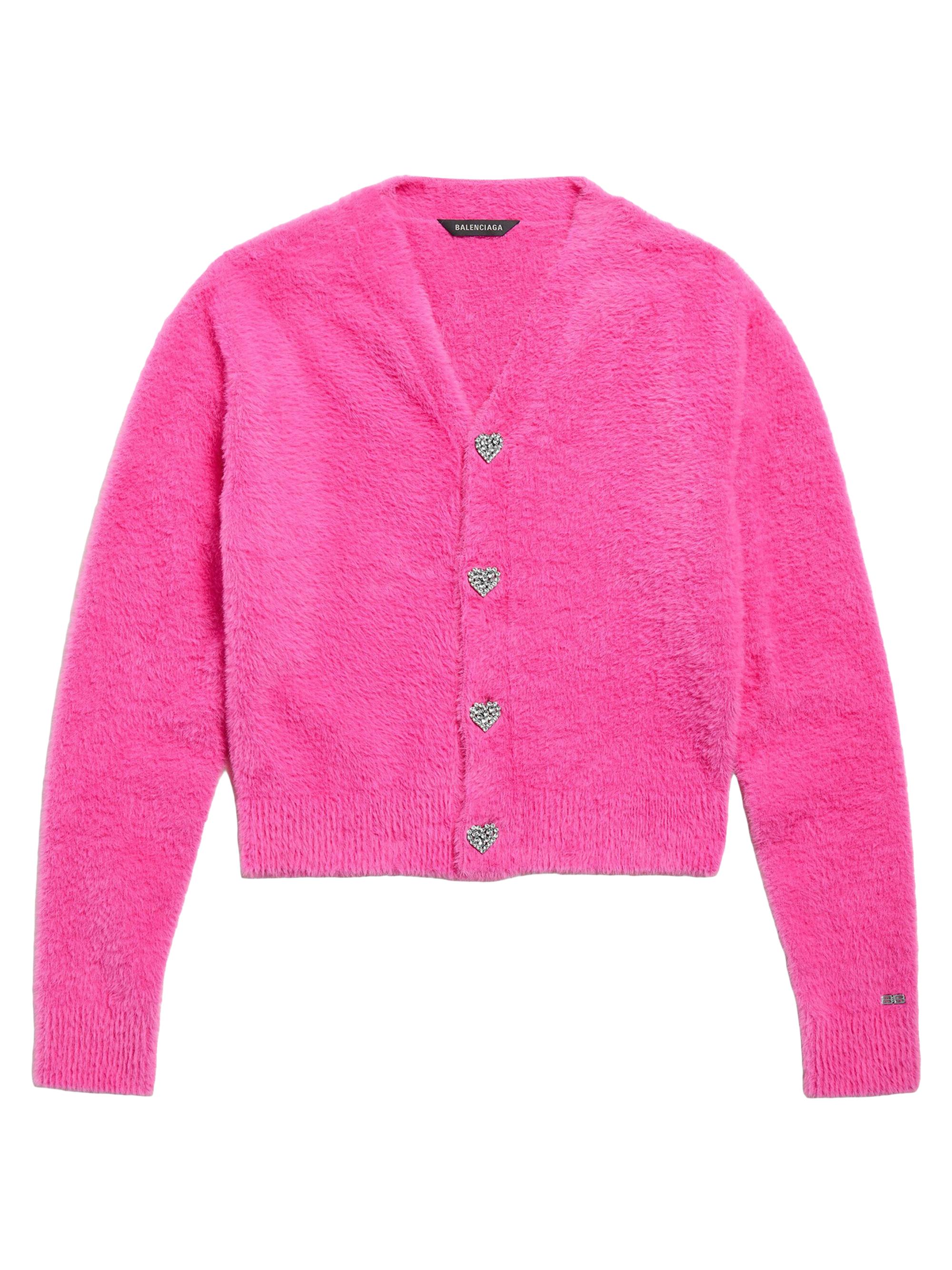 Balenciaga Women's Fluffy Cardigan - Pink