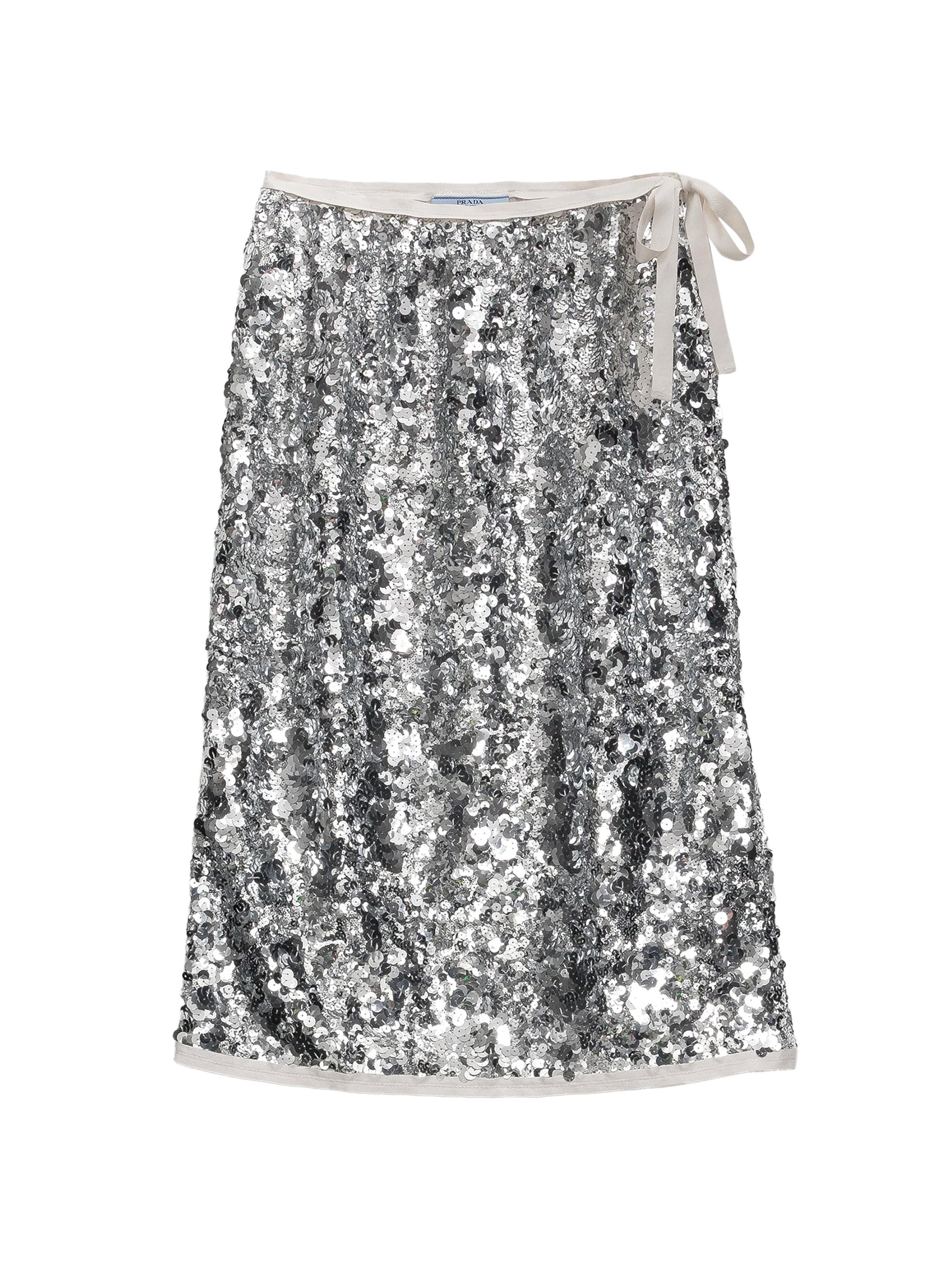 Prada Women's Embroidered Sequin Skirt - Assorted