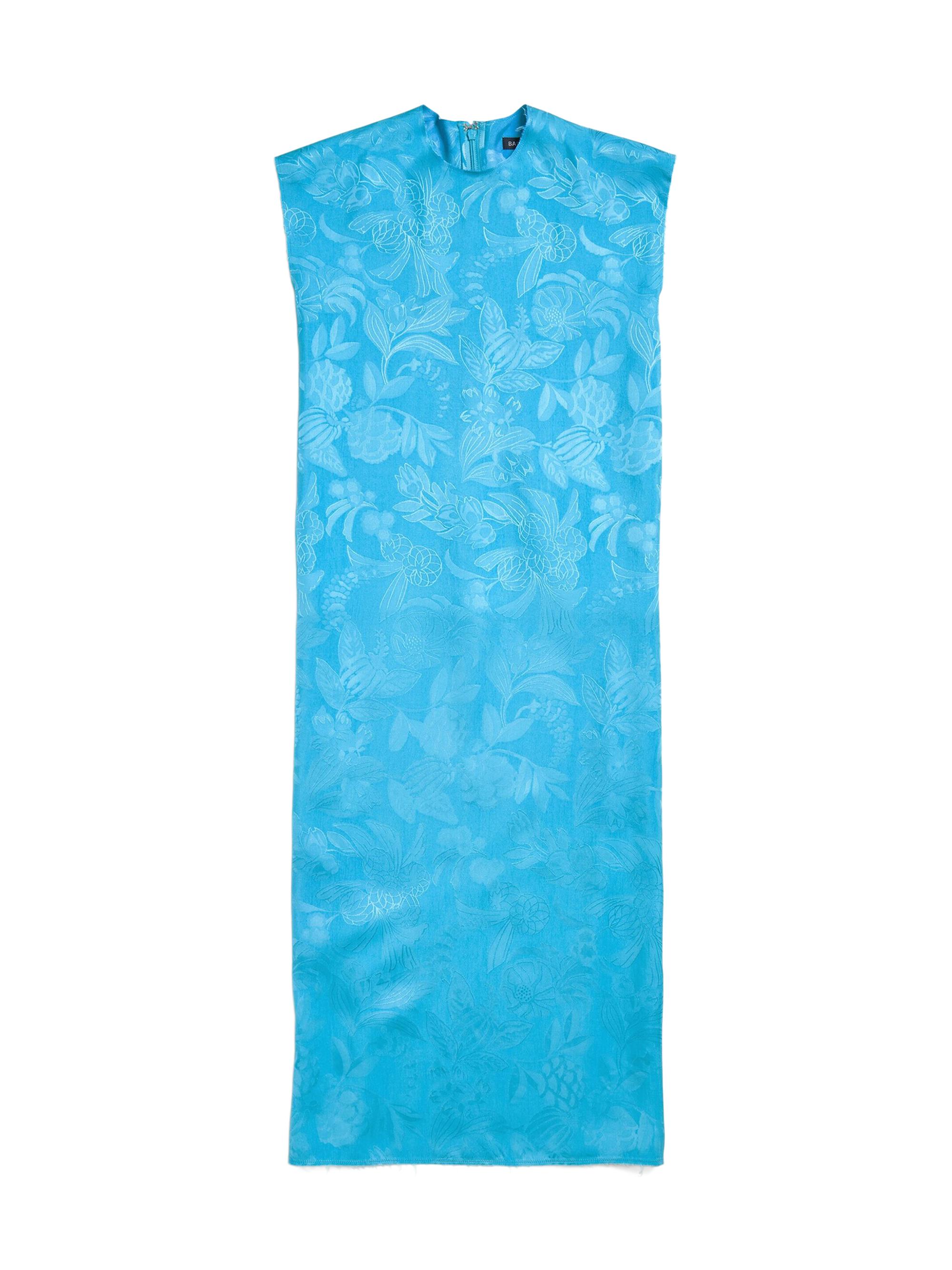 Balenciaga Women's Sleeveless Mini Dress - Sky Blue