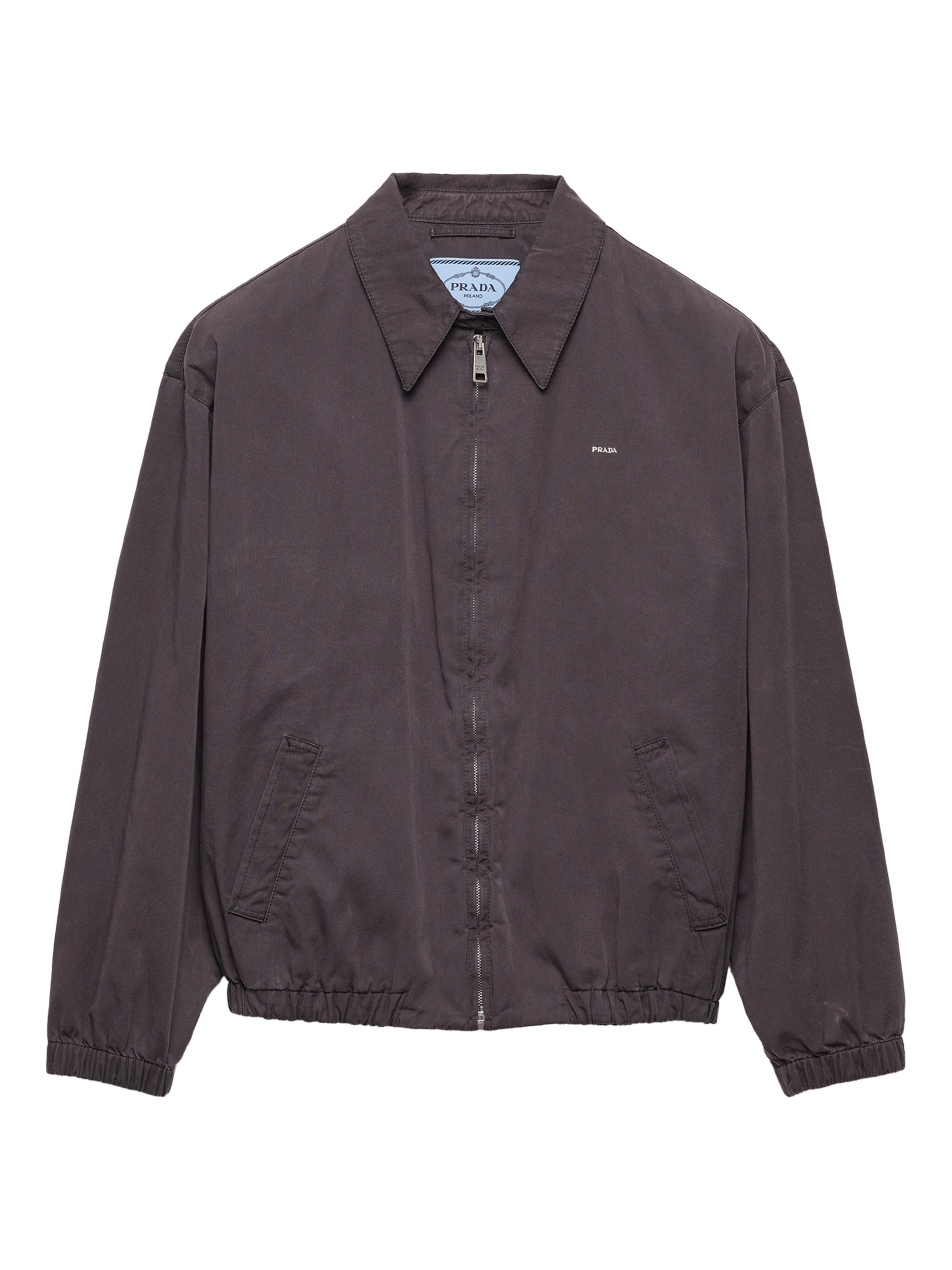 Prada Women's Old Gabardine Blouson Jacket - Grey