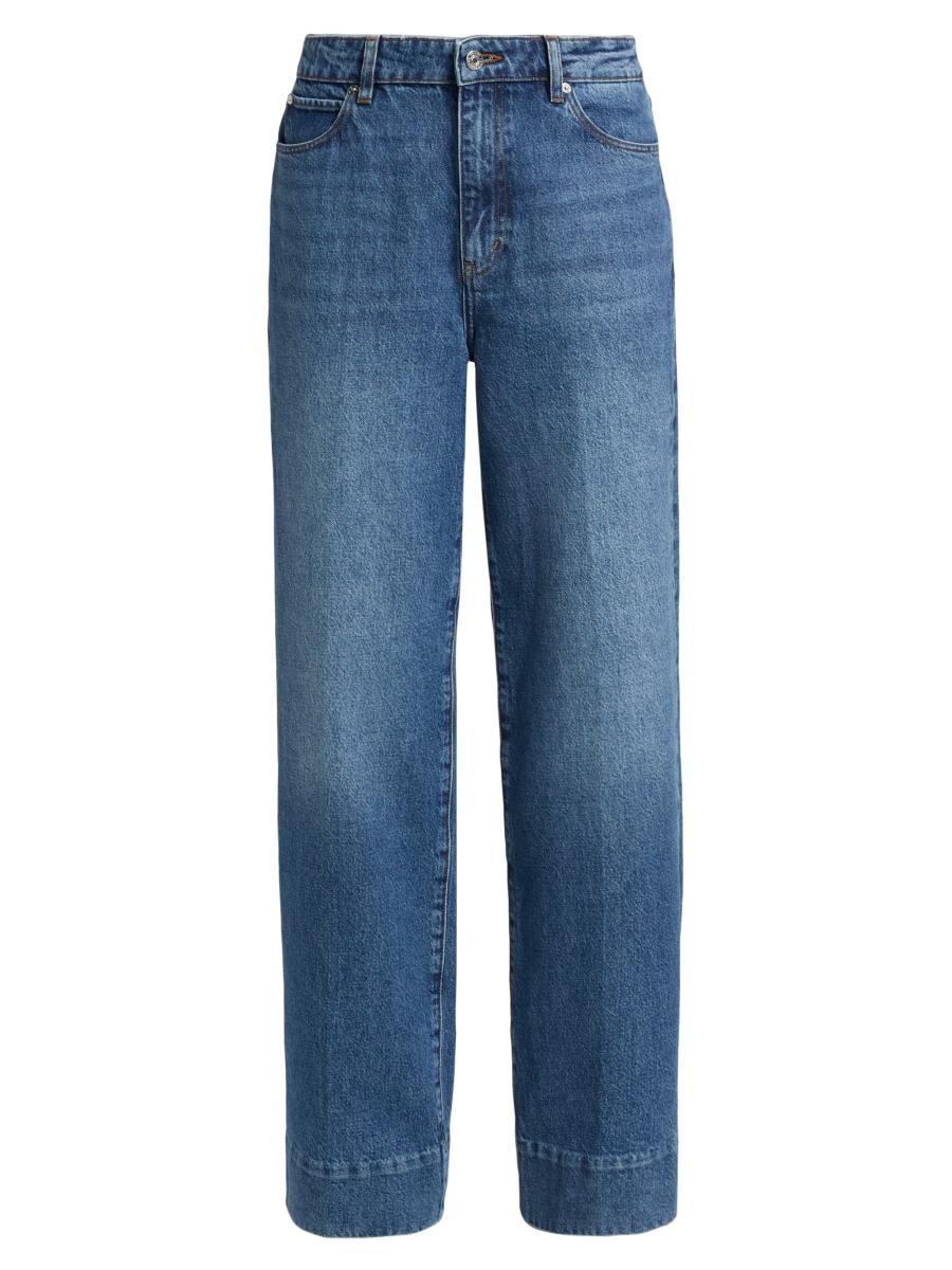 Frame Women's The Streamline Wide-leg Jeans In White