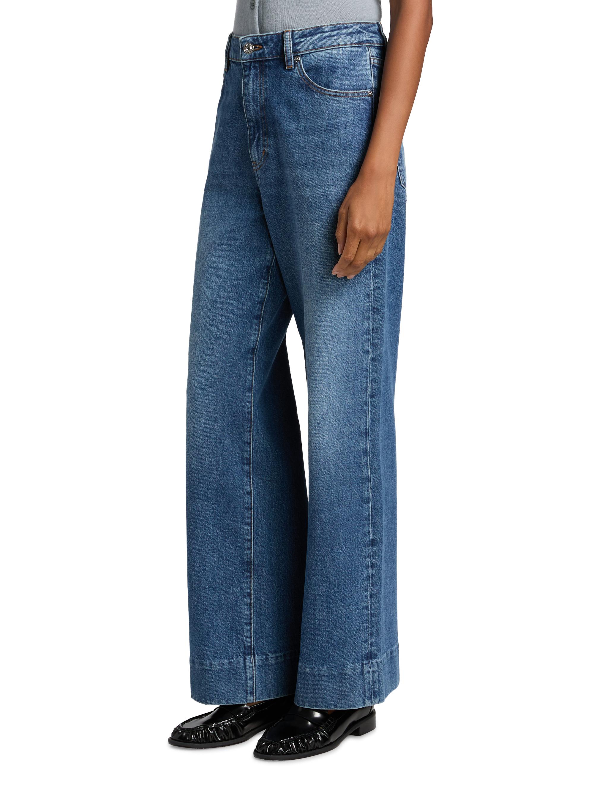 FRAME The Streamline Wide-Leg Jeans | Saks Fifth Avenue