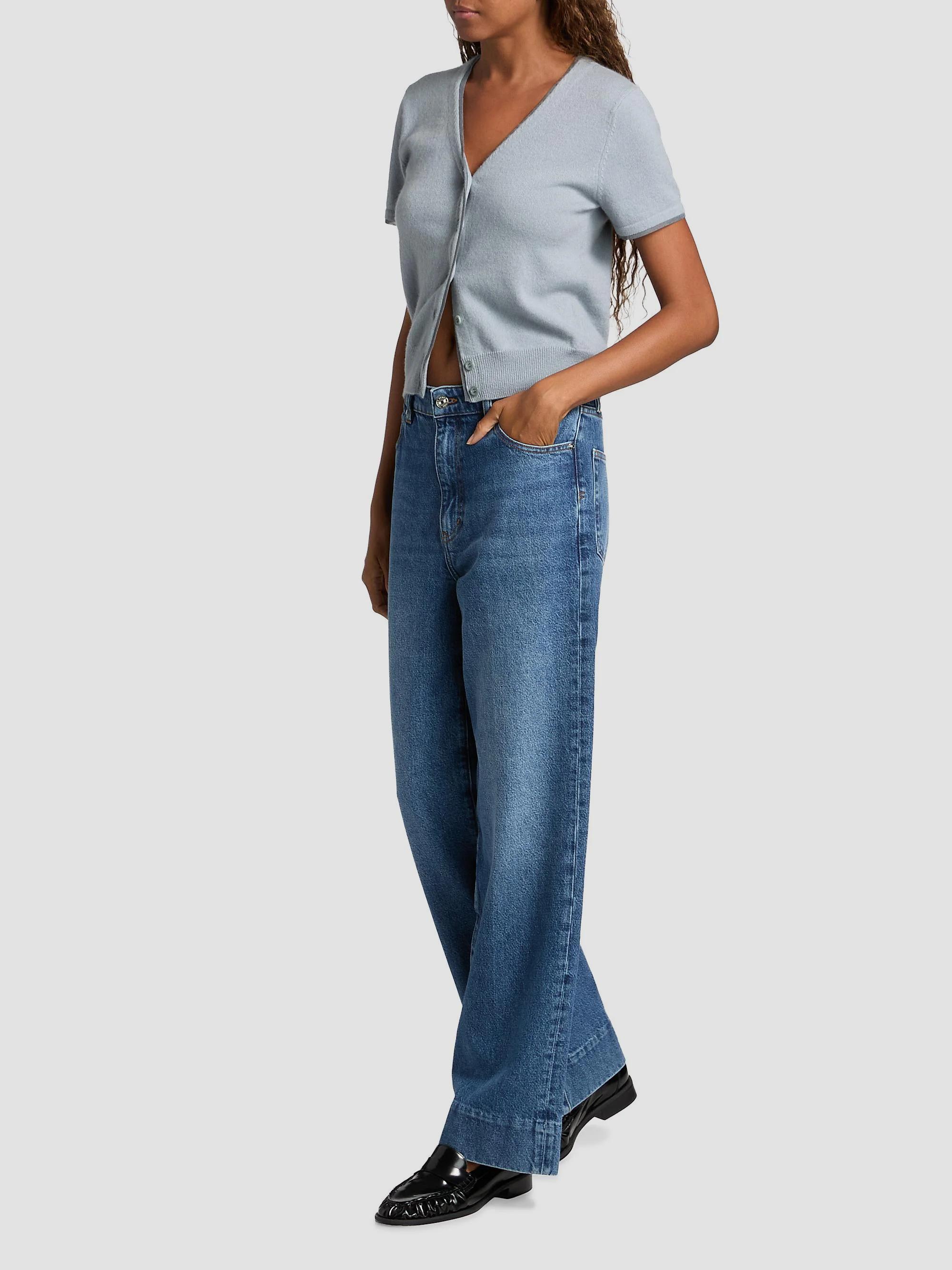 FRAME The Streamline Wide-Leg Jeans | Saks Fifth Avenue